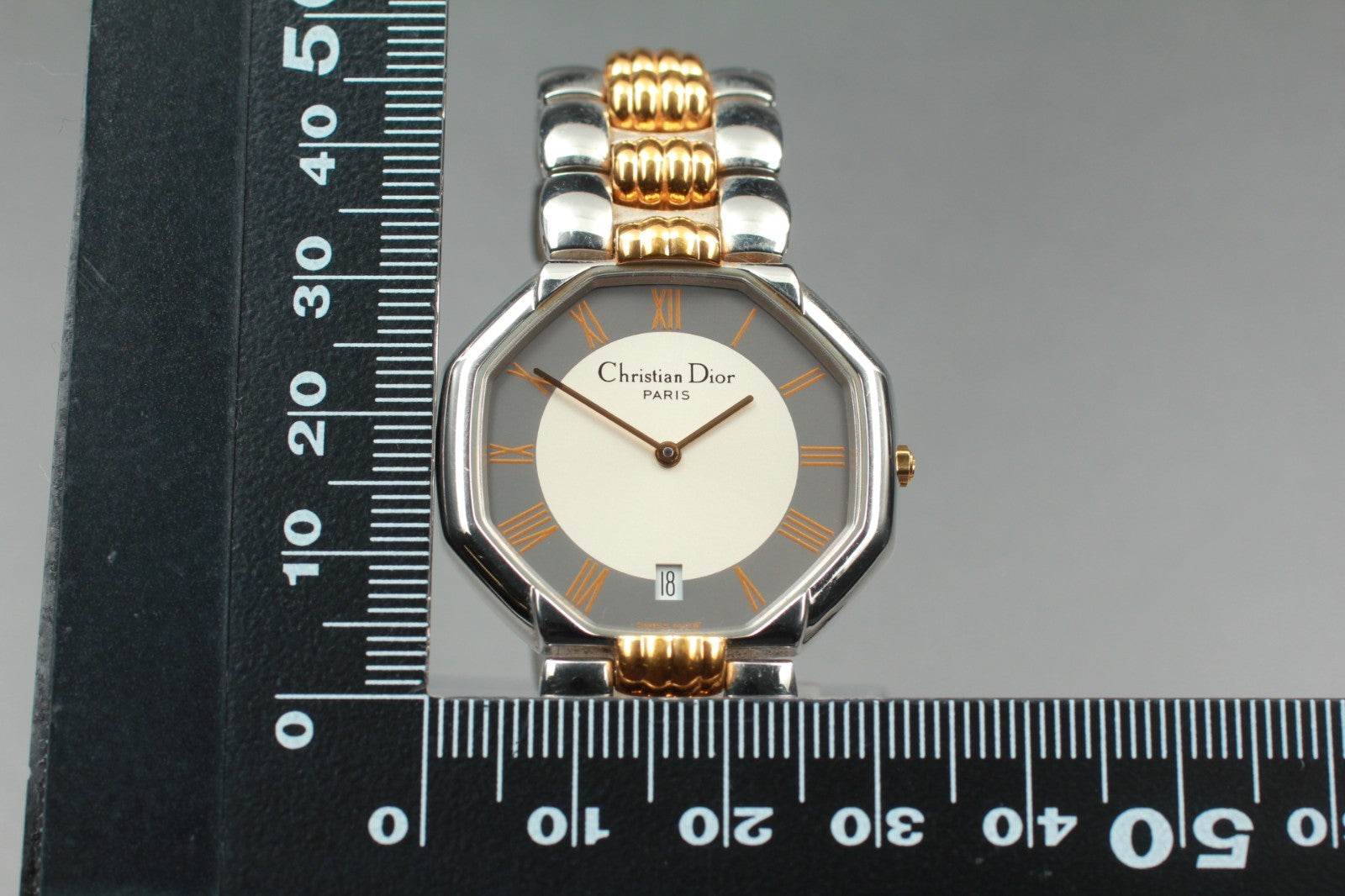 Dior D45-204 Wristwatch - Gray, Gold, Stainless Steel