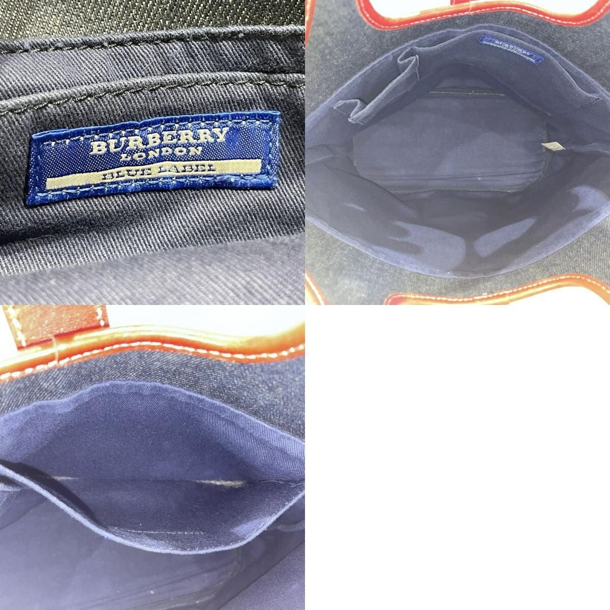 Burberry Blue Label Denim Shoulder Tote Bag - Blue, Denim