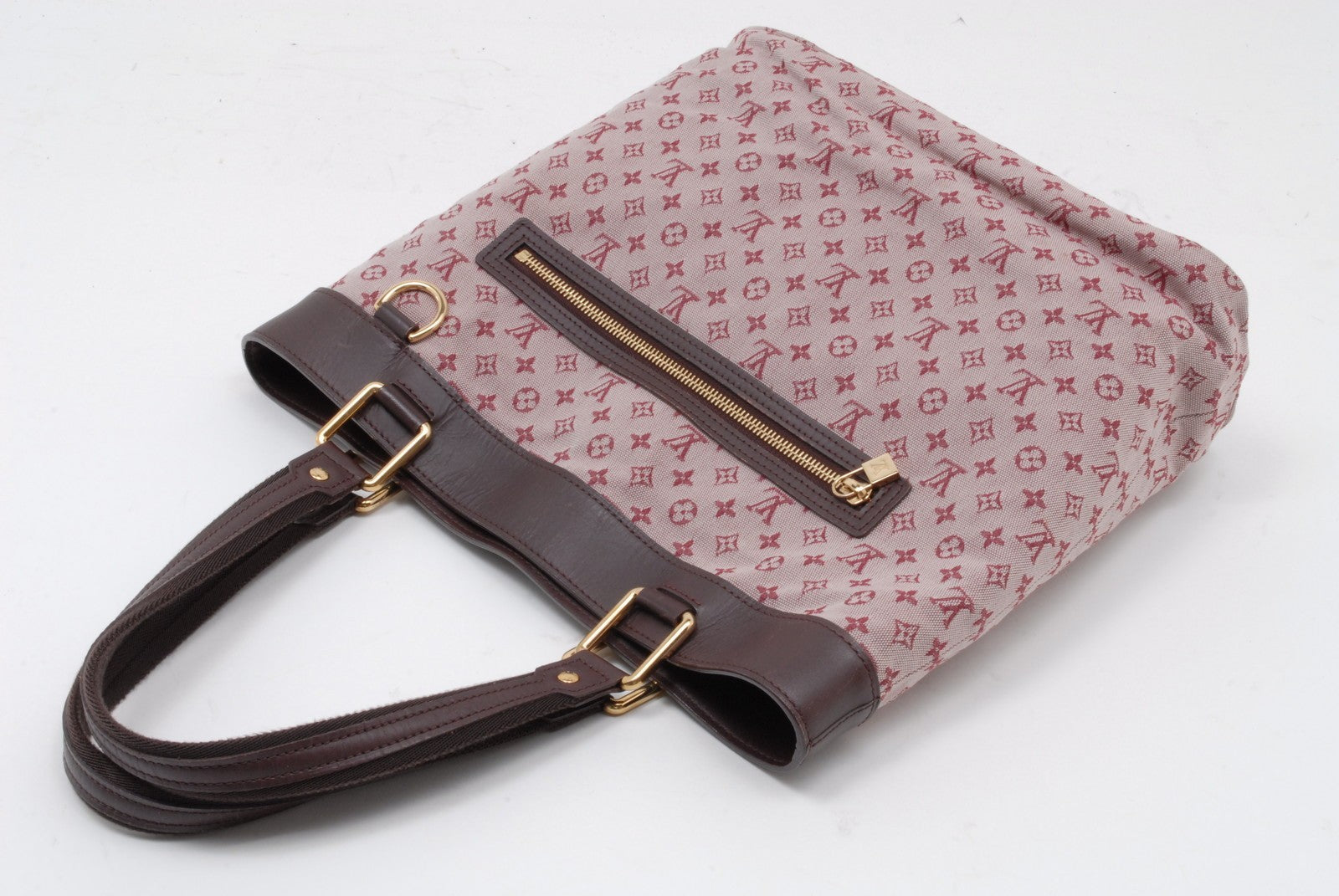 Louis Vuitton Lucille GM Tote Bag - Red Beige Brown, Canvas