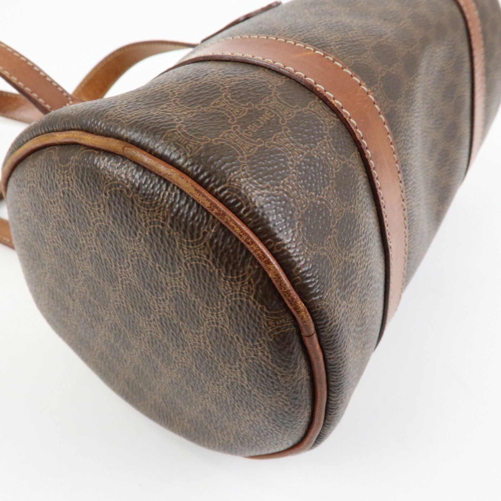 Celine Macadam Shoulder Bag - Brown, PVC Coated Canvas 