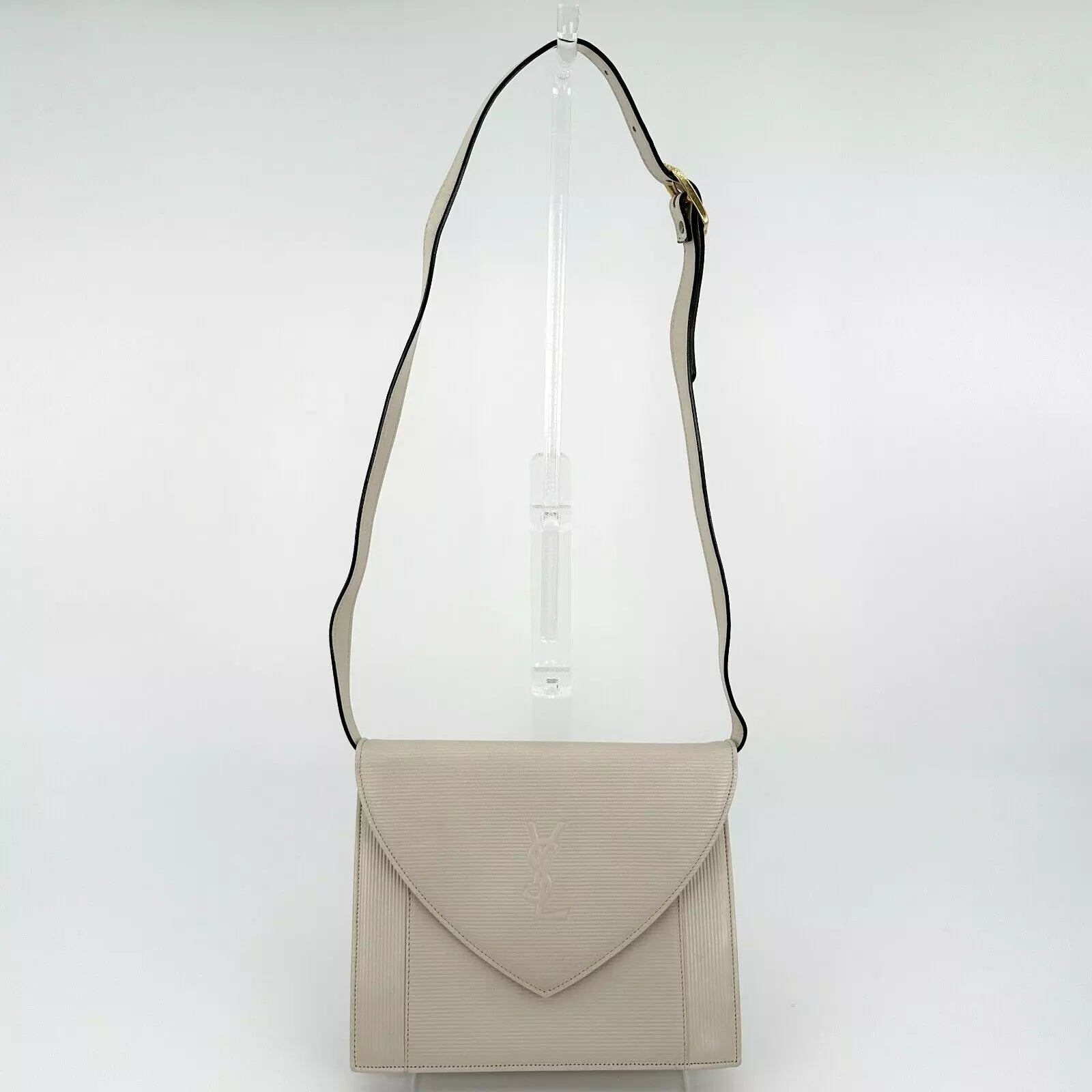Yves Saint Laurent YSL Shoulder Bag - Ivory, Leather