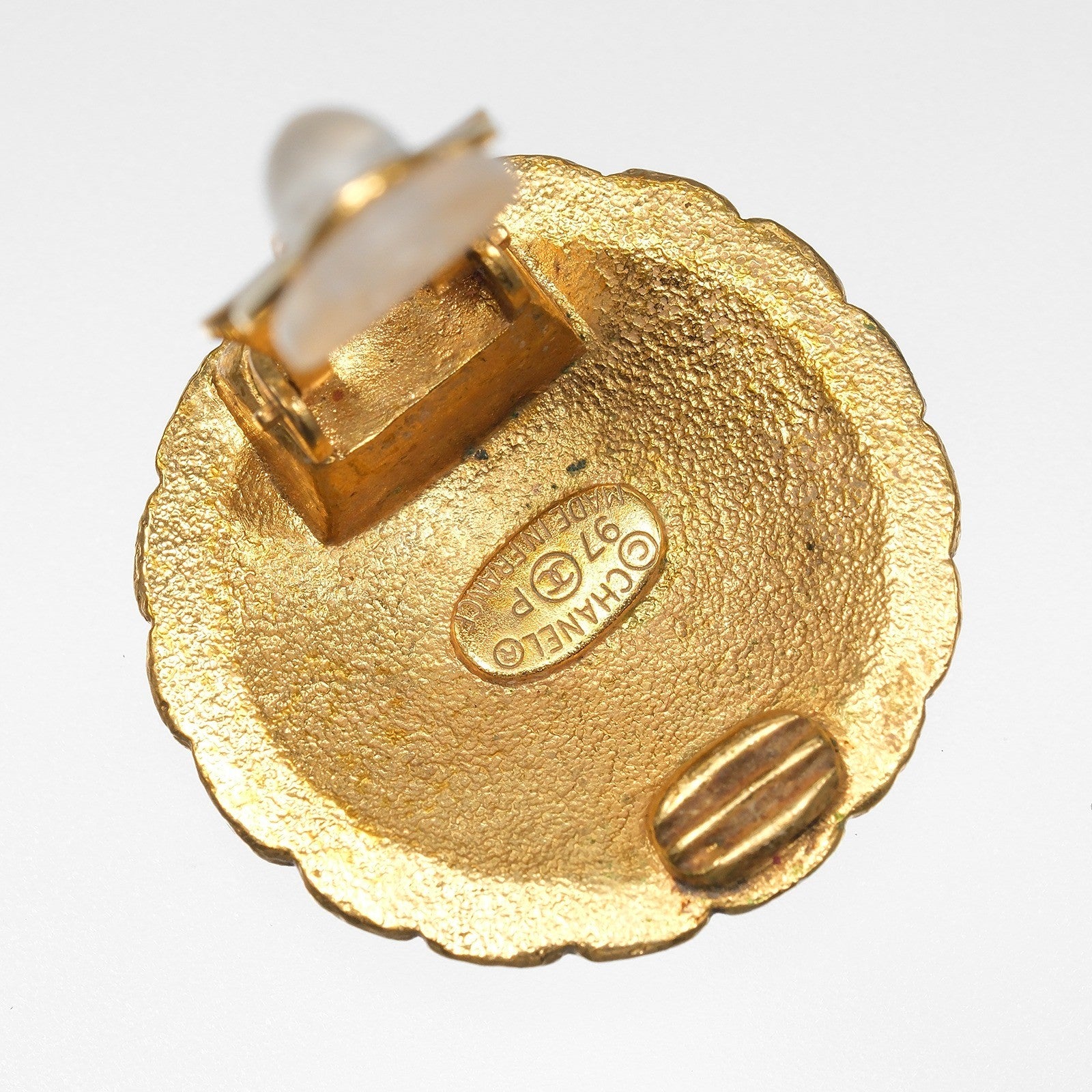 Chanel COCO Mark Earring - Gold, Plated Gold