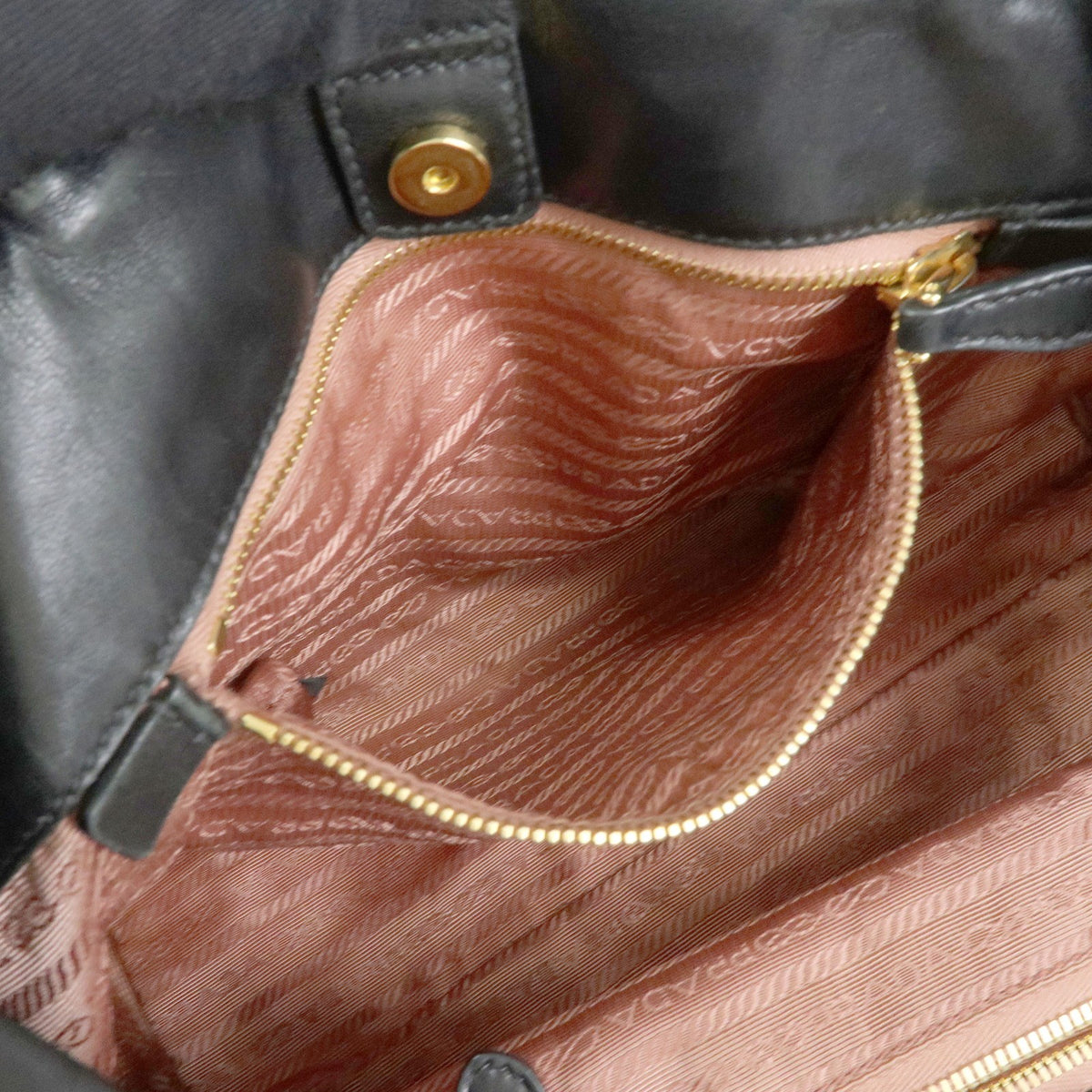 Prada Hand Bag - Black, Nylon and Leather