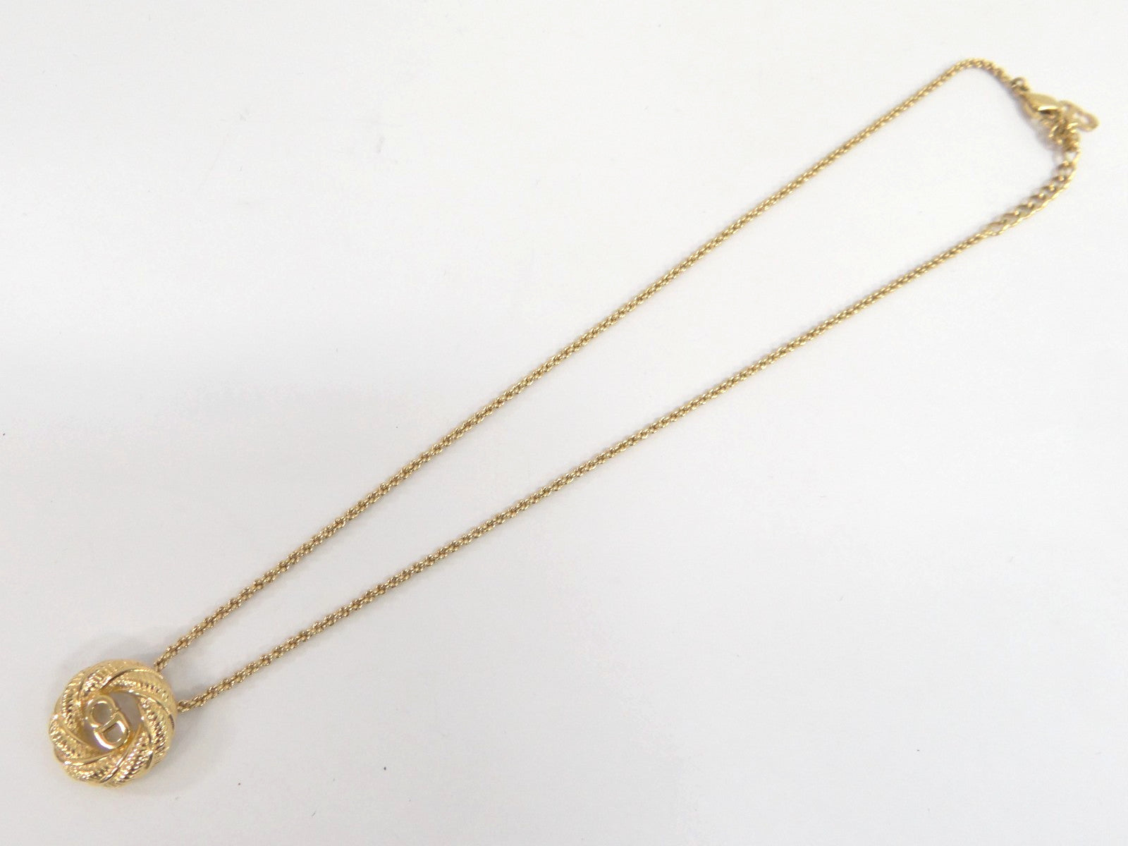 Dior Chain Necklace Pendant - Gold, Metal