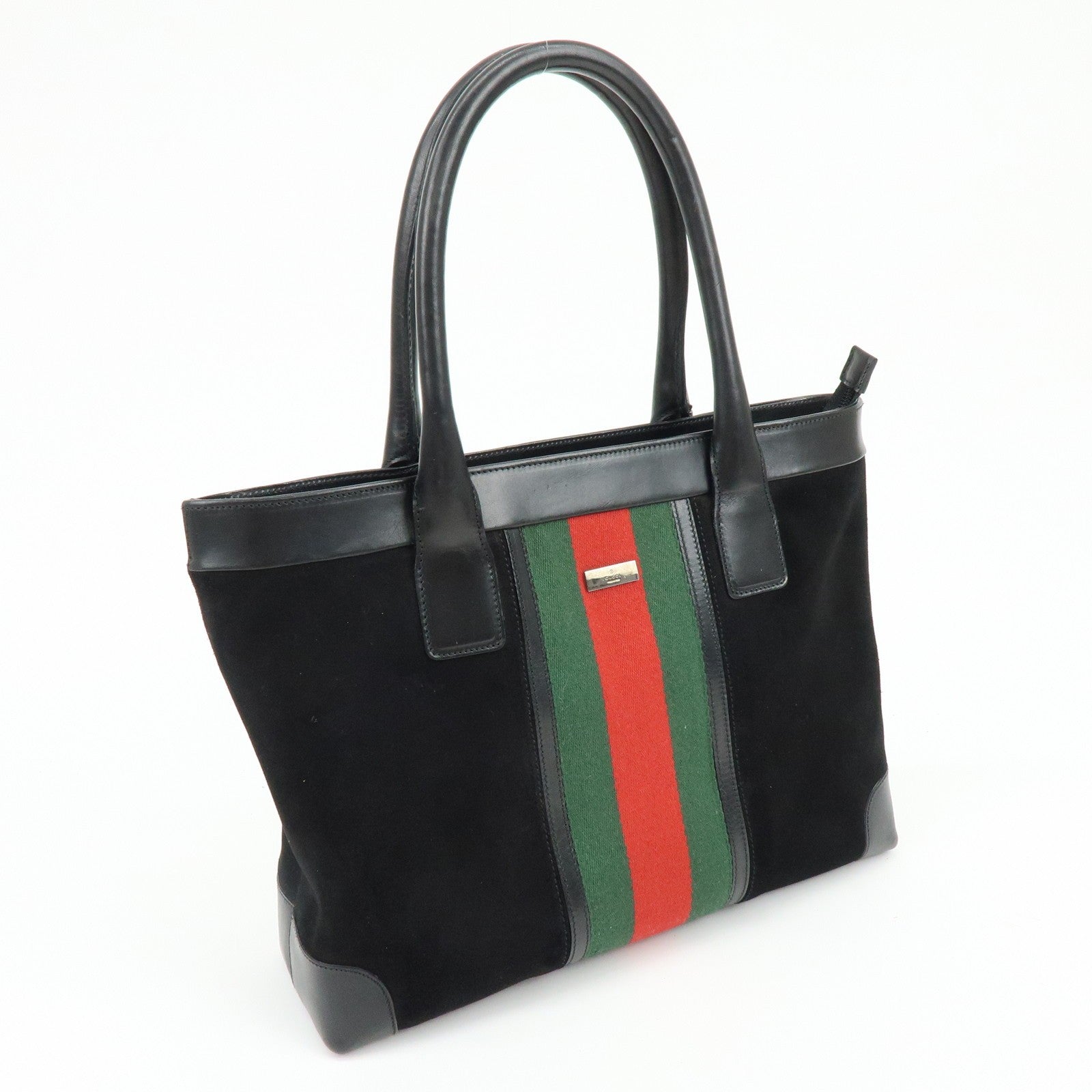Gucci Shoulder Bag - Black, Suede Leather