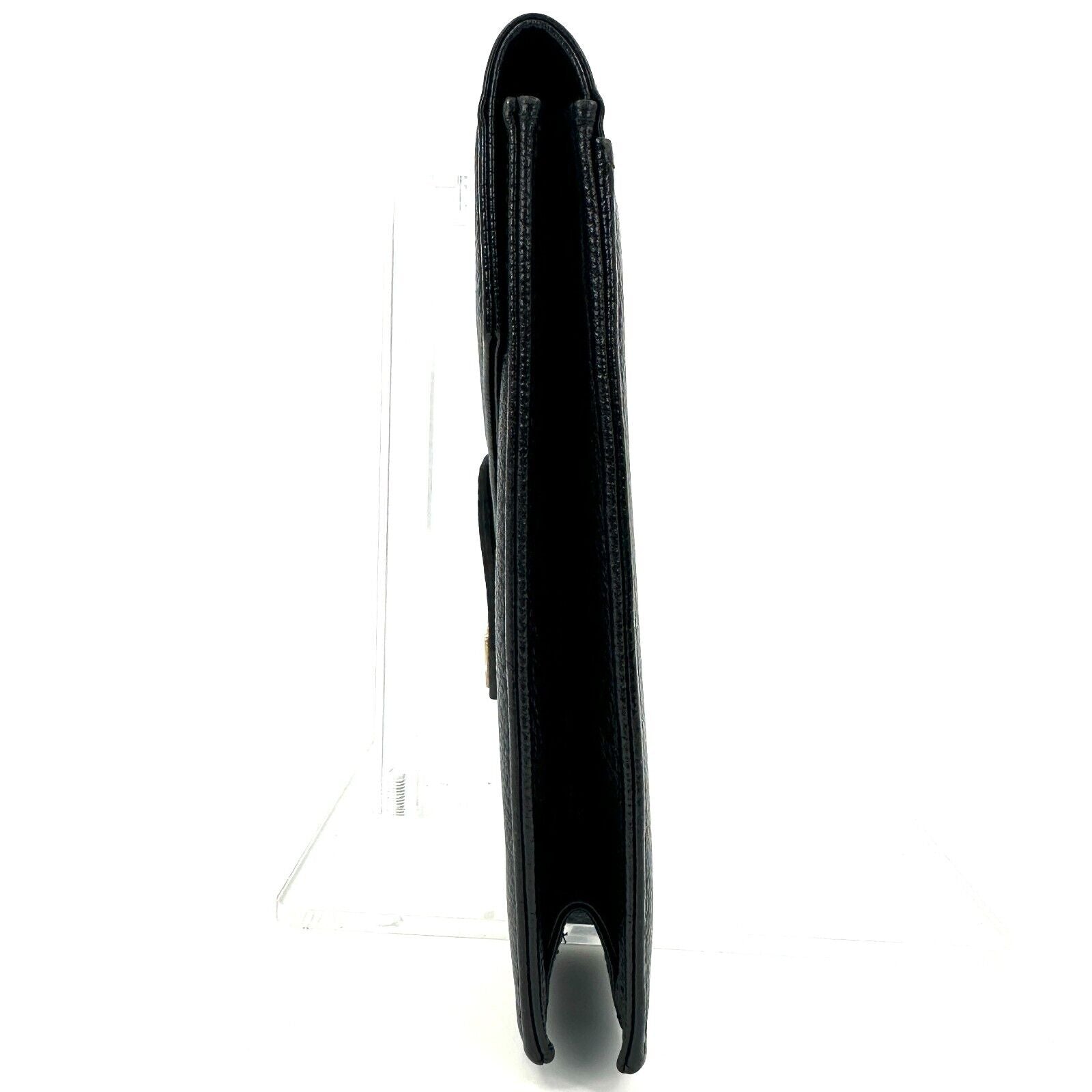 Saint Laurent YSL Clutch Black, Leather