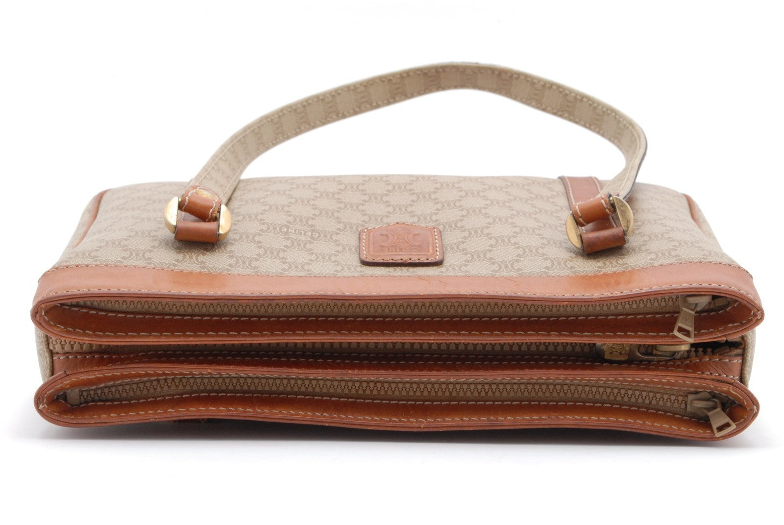 Celine Macadam Tote Bag - Beige, PVC Coated Canvas
