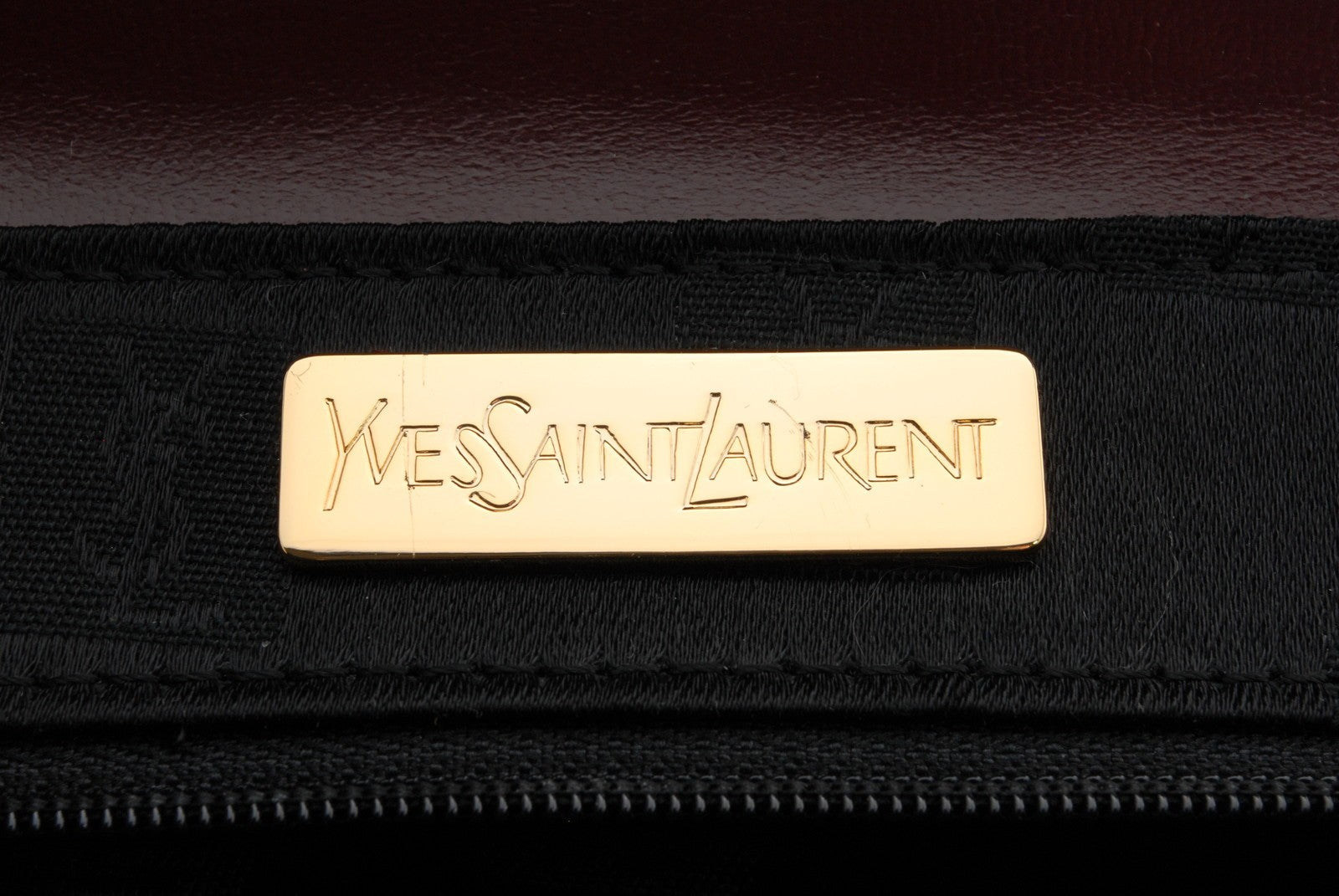 Yves Saint Laurent YSL Shoulder Bag - Burgundy, Leather
