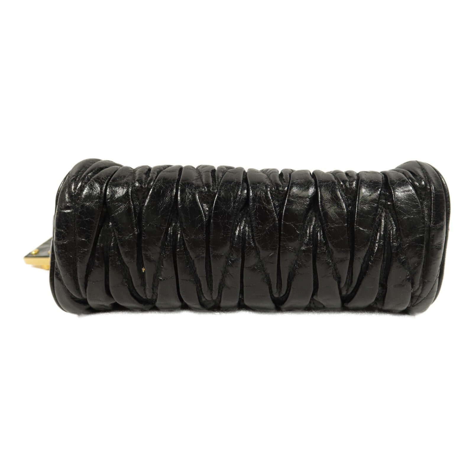 Miu Miu GHW Shoulder Bag - Black, Lambskin Leather