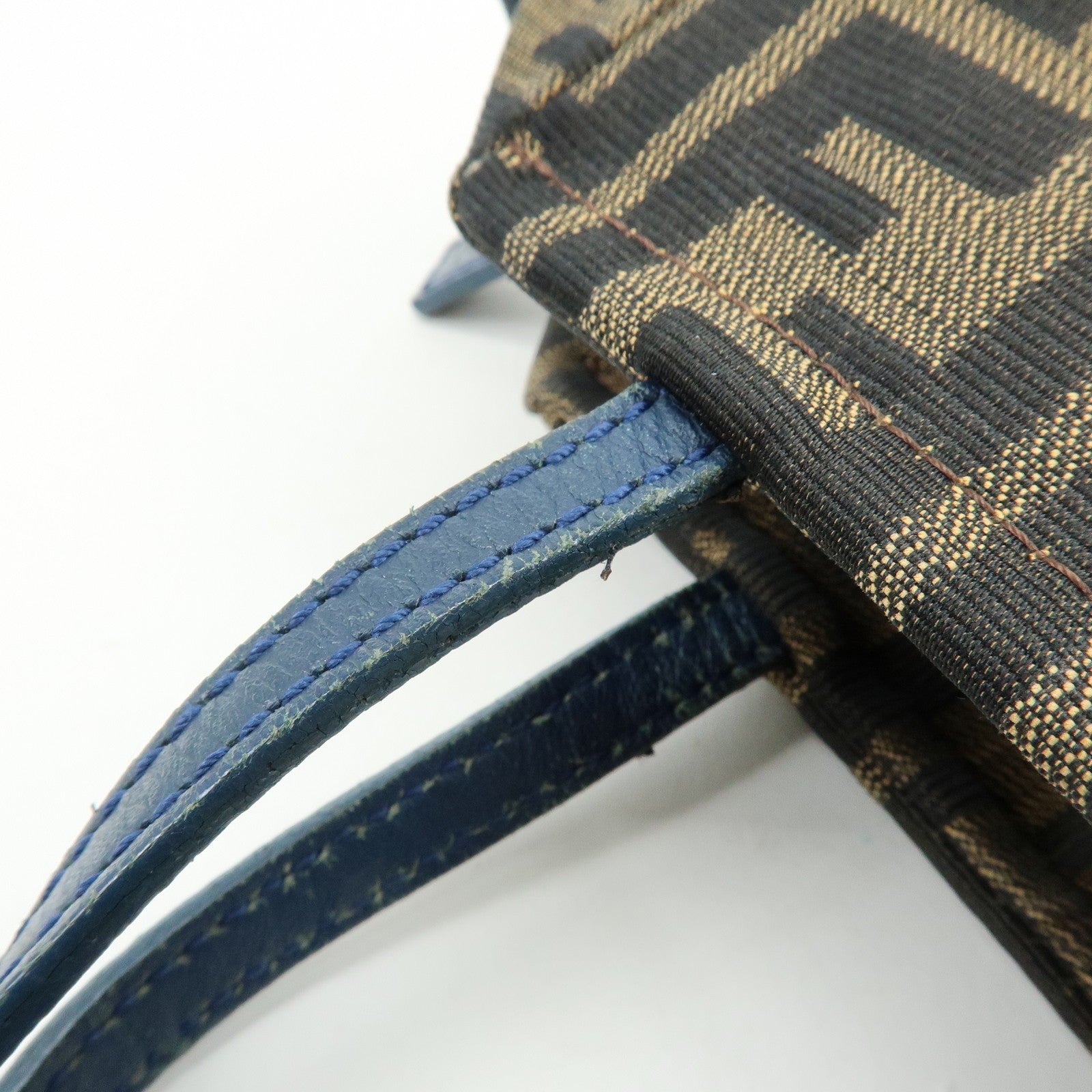 Fendi Hand Bag - Brown, Black, Navy, Canvas, Leather