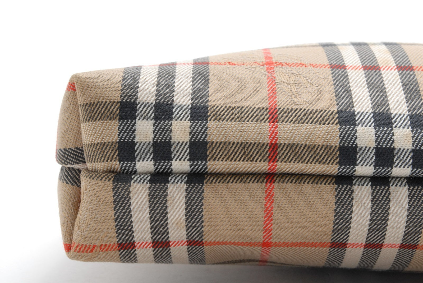Burberry Nova Check Clutch Porch Bag - Beige, Canvas