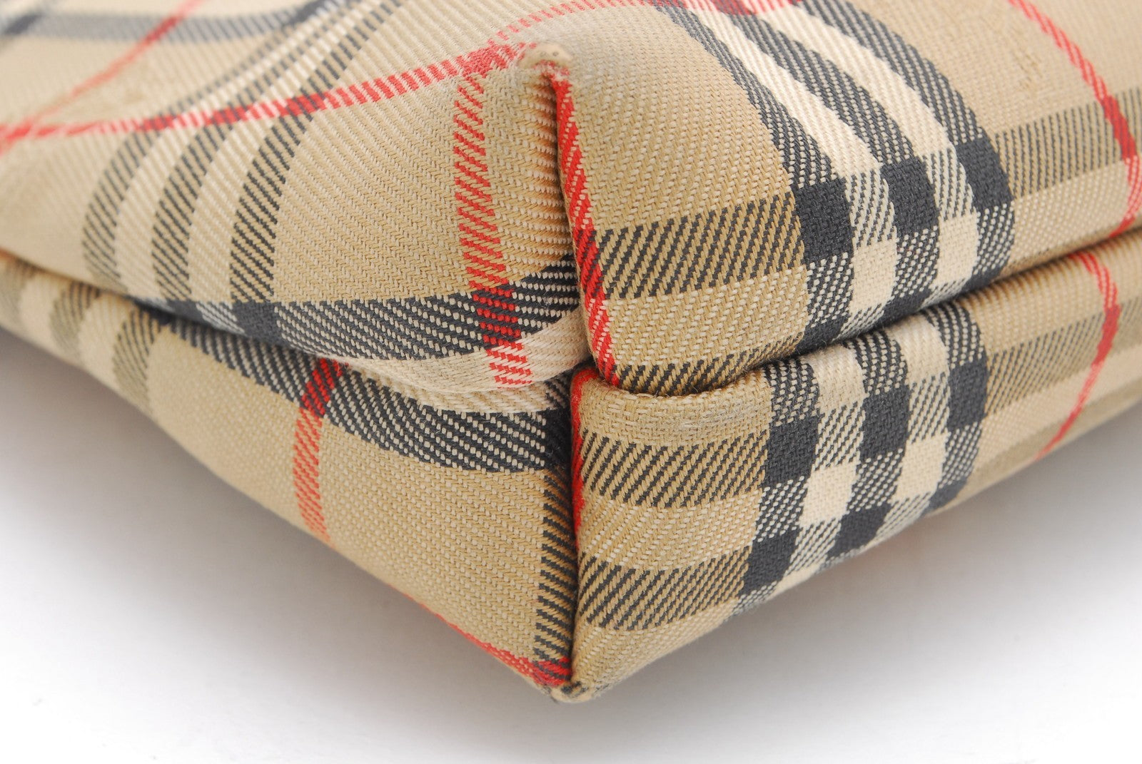 Burberry Nova Check Clutch Bag - Beige, Canvas 