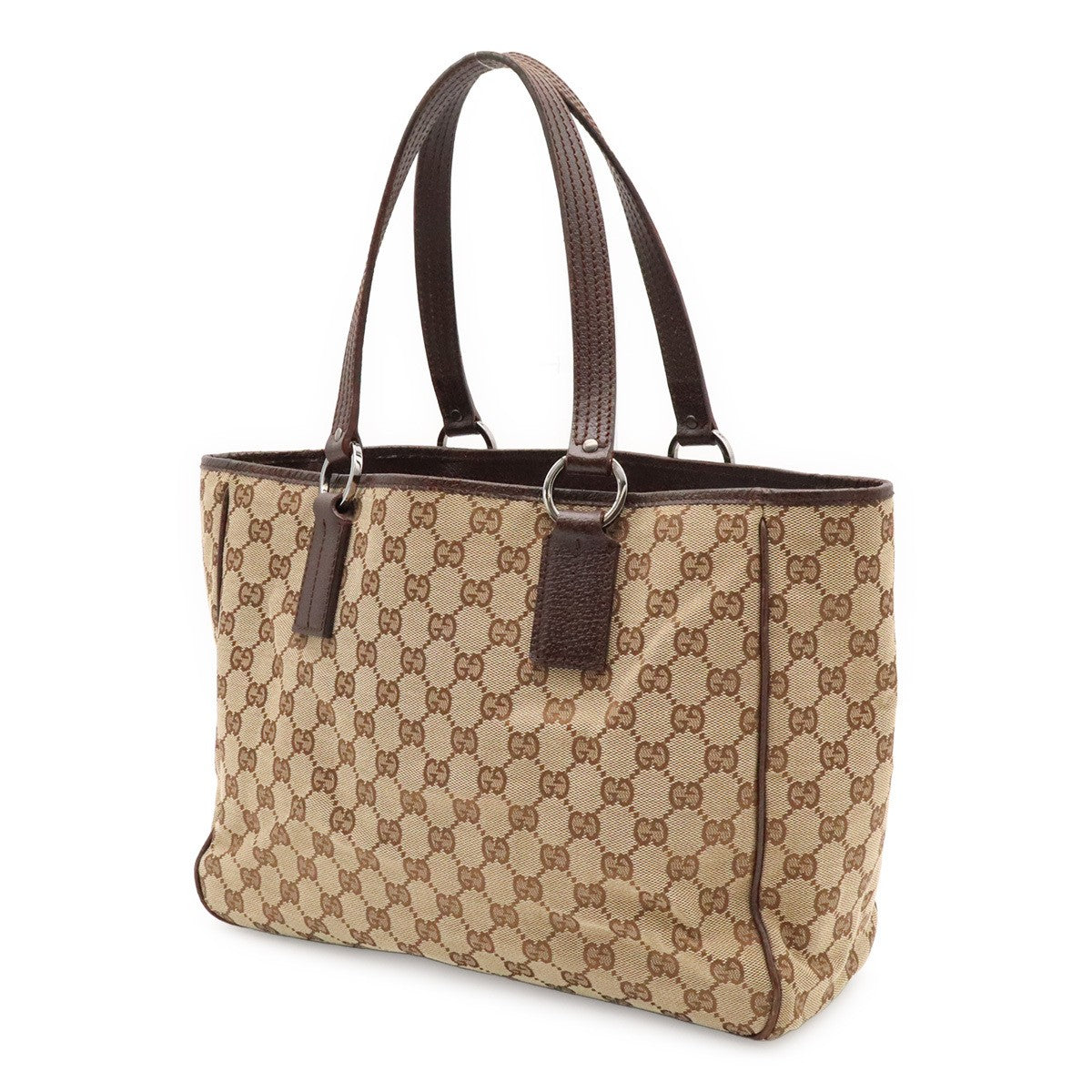 Gucci GG Canvas Tote Bag - Khaki, Canvas