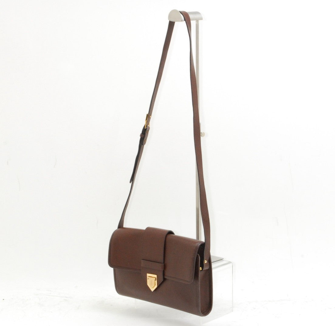 Saint Laurent Vintage Shoulder Cross Body Bag - Brown, Leather