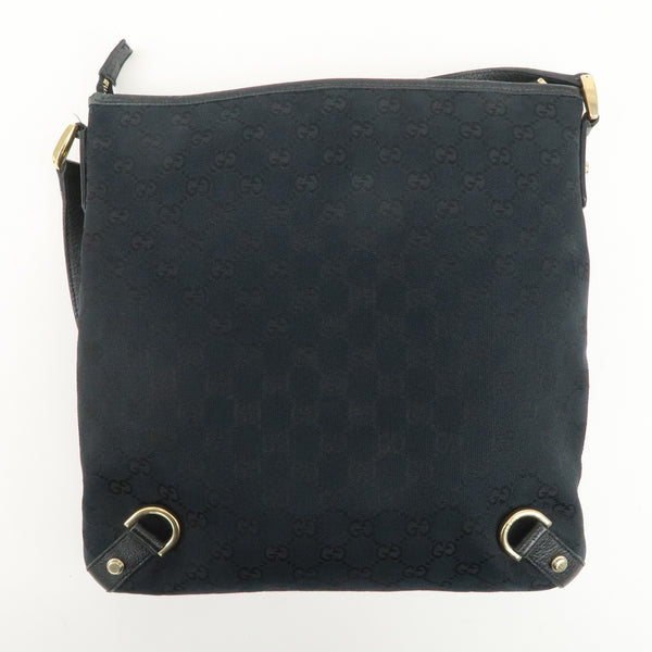 Gucci Abbey Shoulder Bag - Black, GG Canvas, Leather