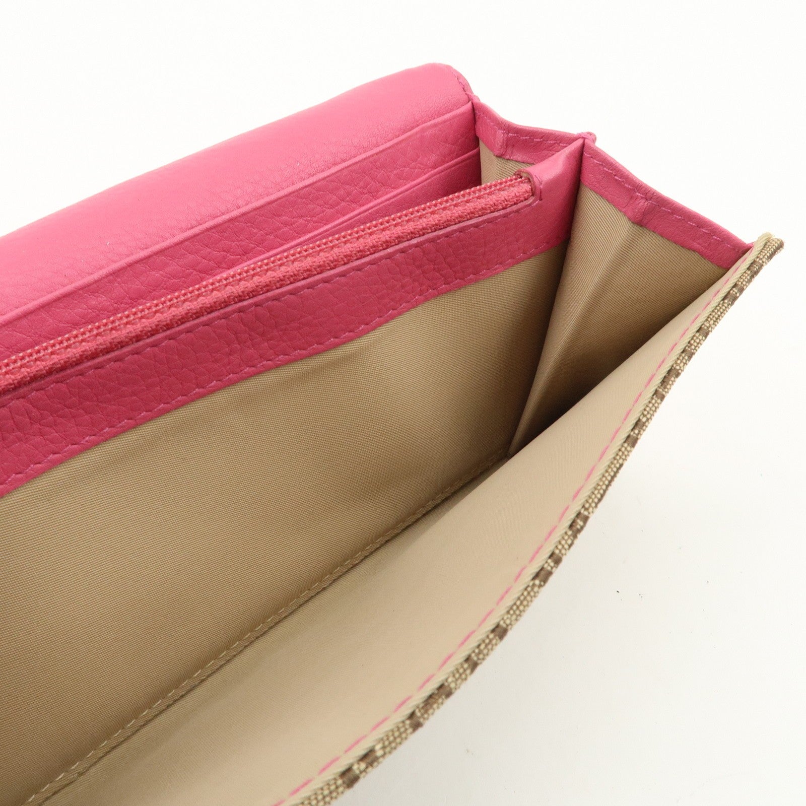 Christian Dior Trotter Wallet - Pink, Canvas Leather