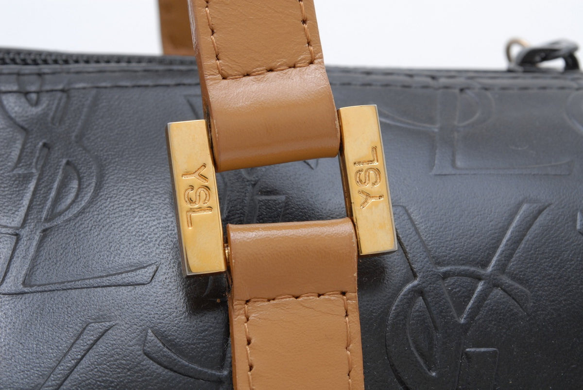 Saint Laurent Yves Saint Laurent Hand Bag - Black Brown, Leather