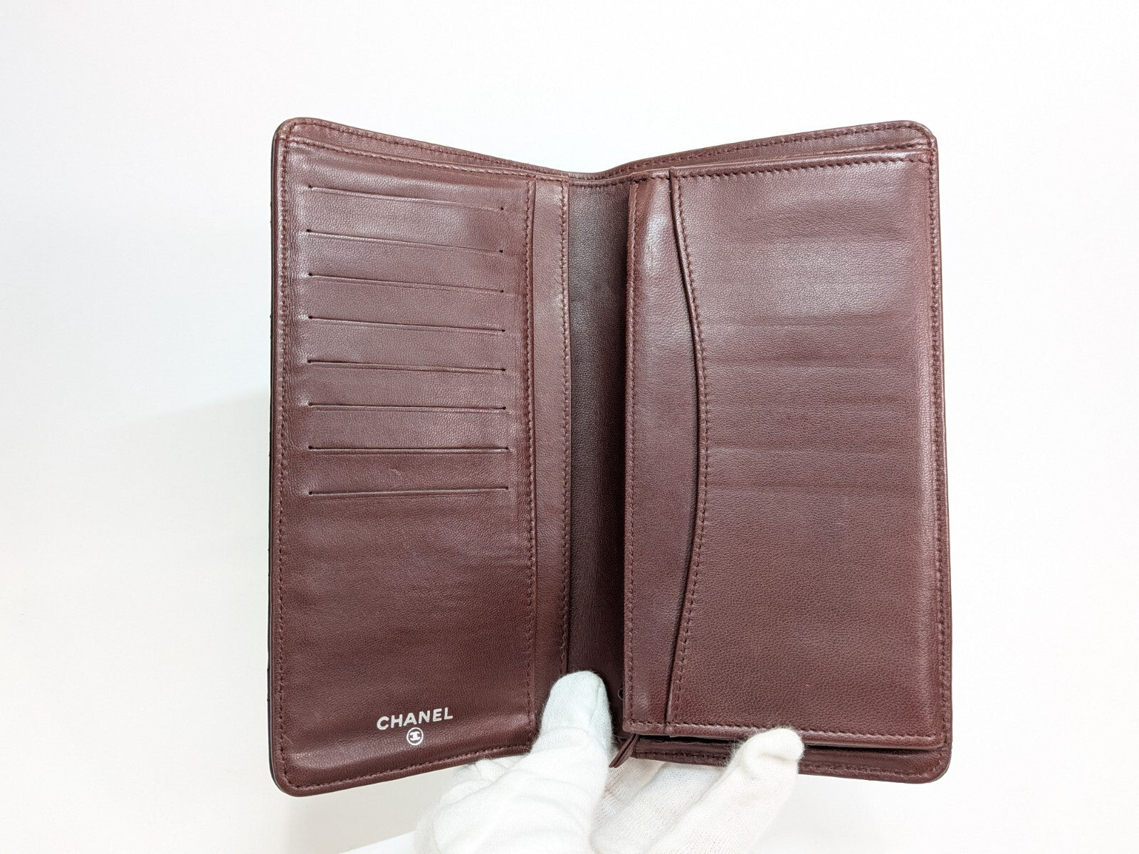 CHANEL Matelasse COCO Mark Long Wallet - Black, Lamb Skin