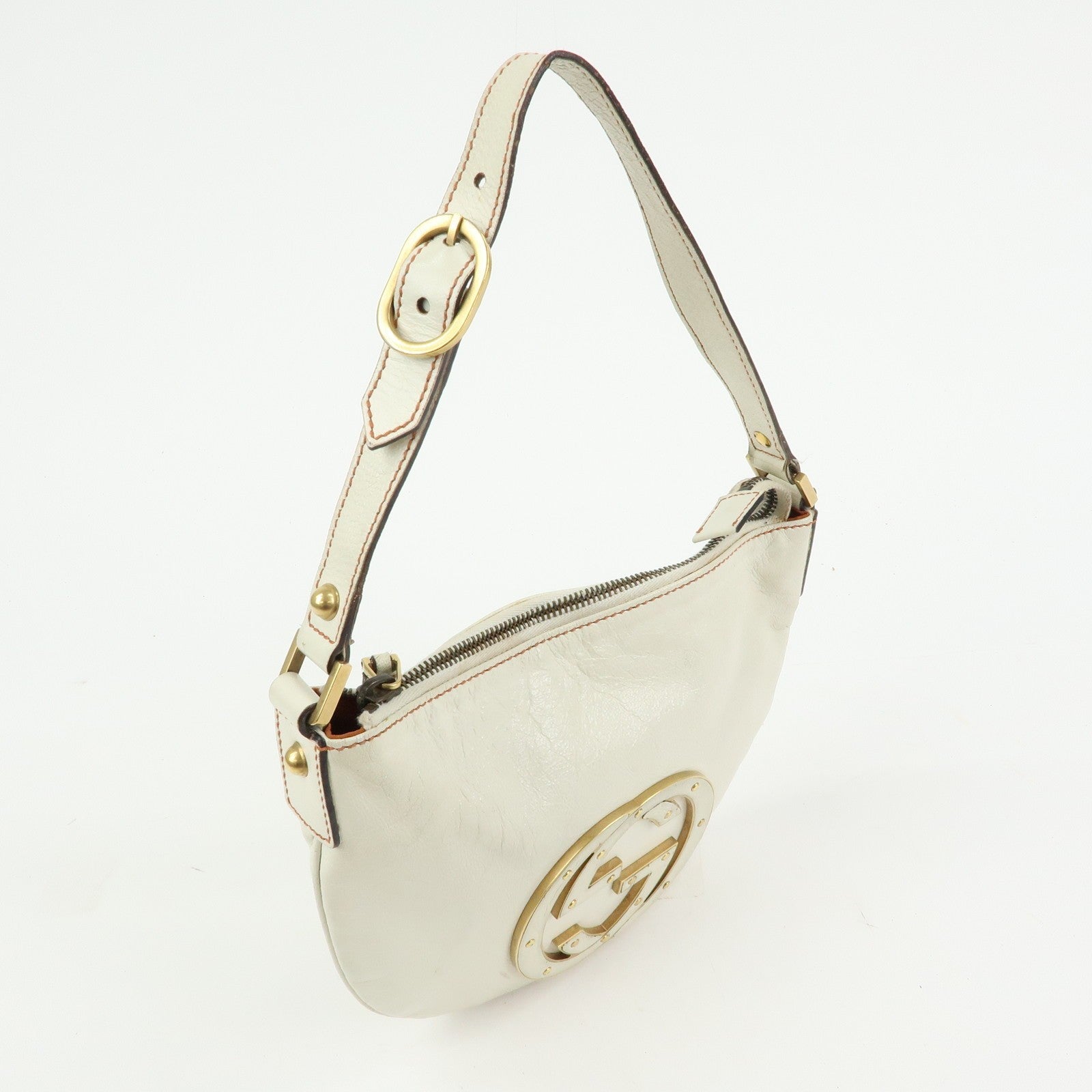 Gucci Hand Bag - Ivory, Leather 
