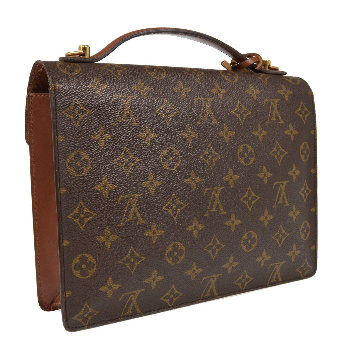 Louis Vuitton Monogram Monceau 28 Business Handbag - Brown, Canvas
