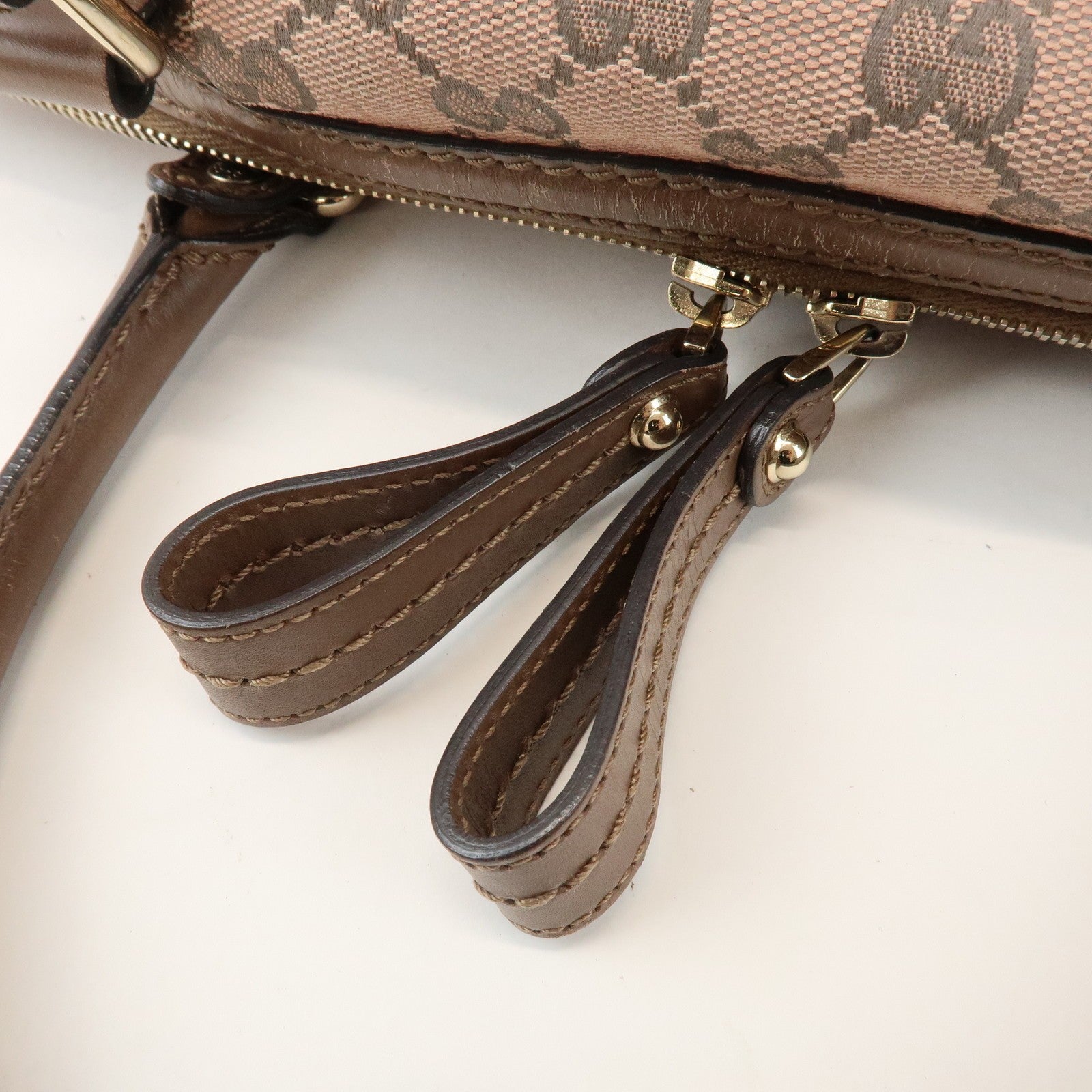 Gucci 2Way Bag - Pink, GG Canvas, Leather