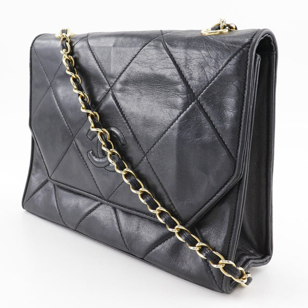 CHANEL ChainShoulder Shoulder Bag - Black, Lambskin 