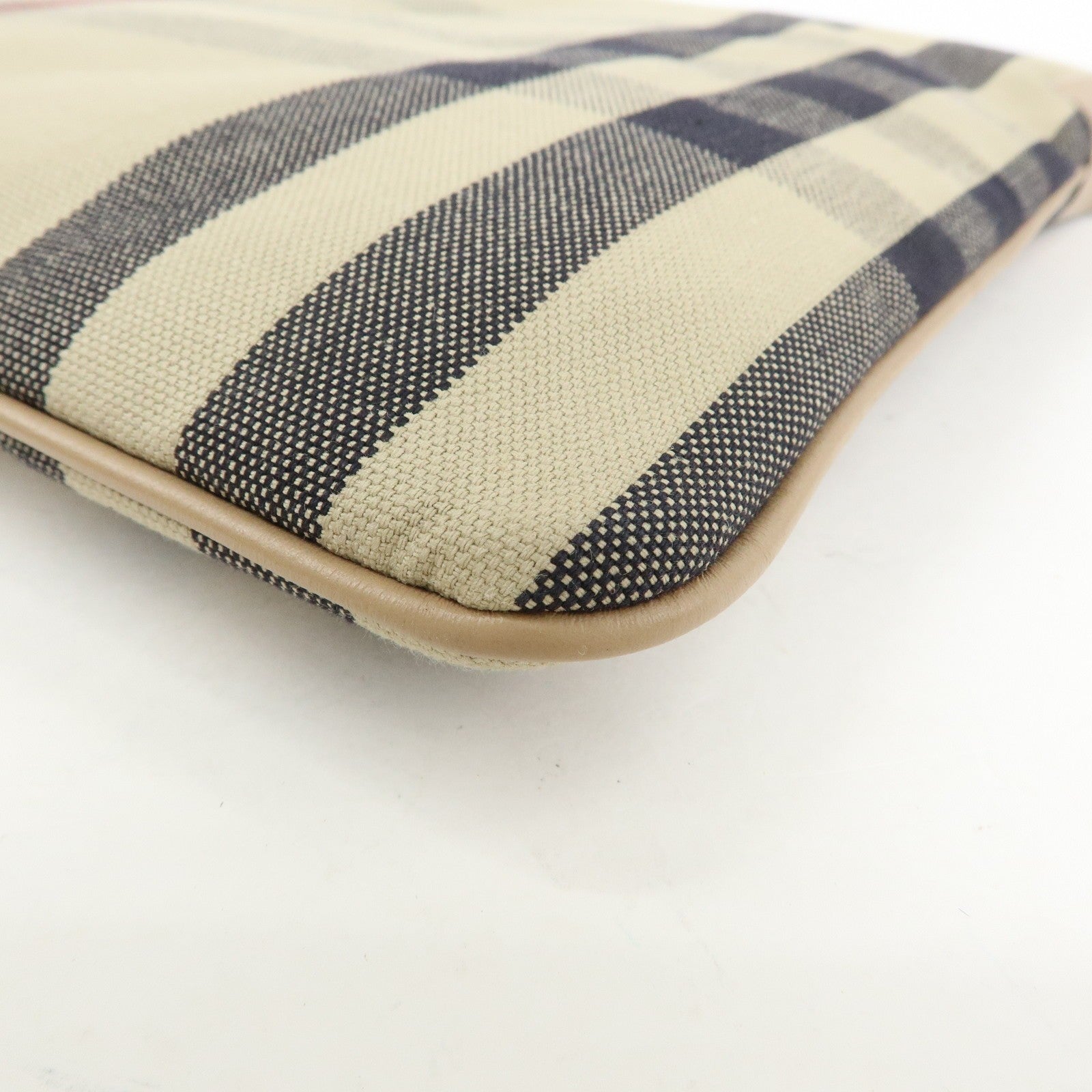 Burberry Nova Plaid Shoulder Bag - Beige, Canvas Leather