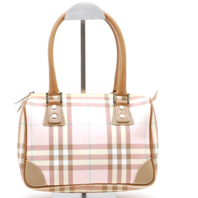 Burberry Nova Mini Boston Handbag - Red, Patent Leather