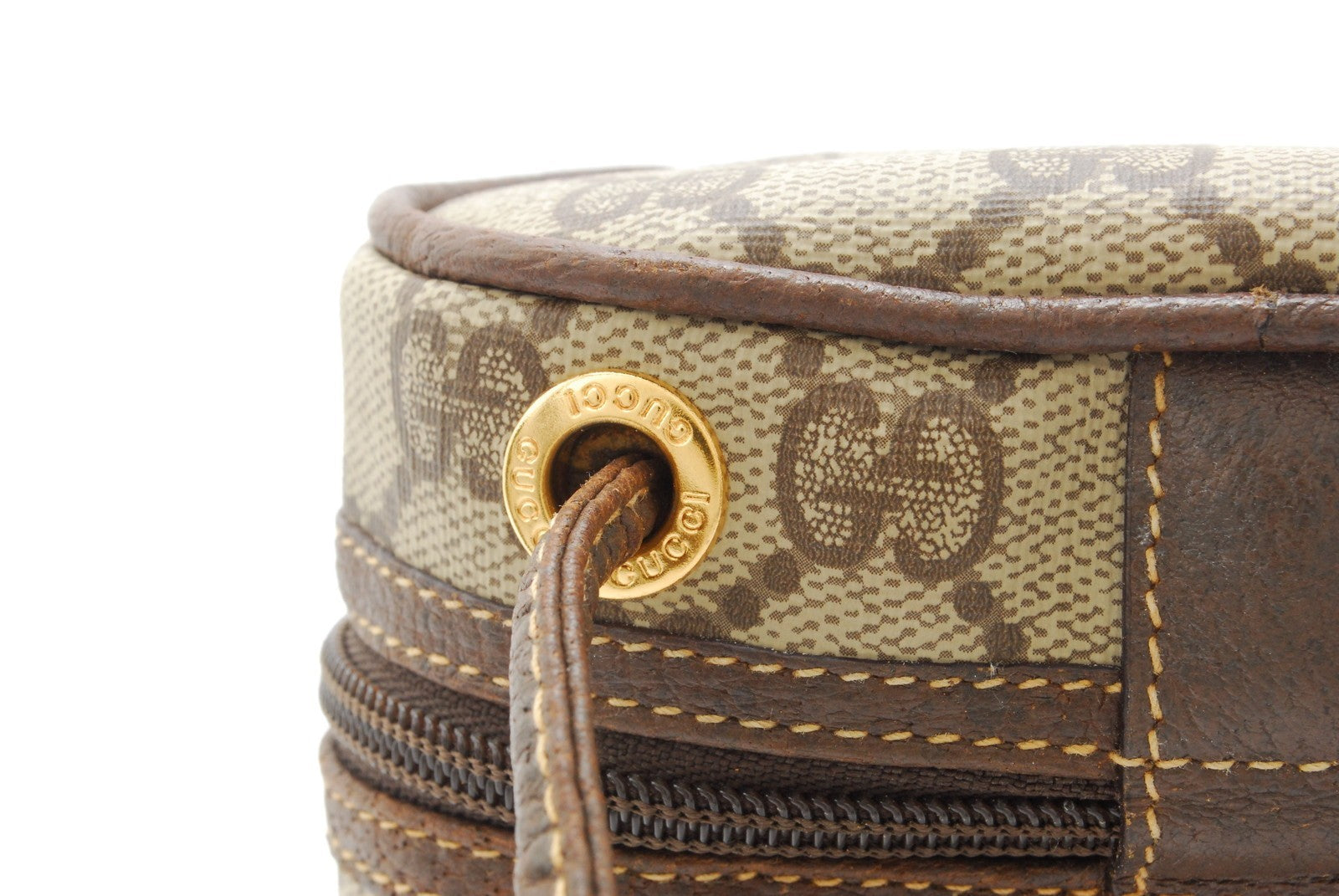 Gucci Vintage GG Supreme Shoulder Bag - Brown, PVC Leather 