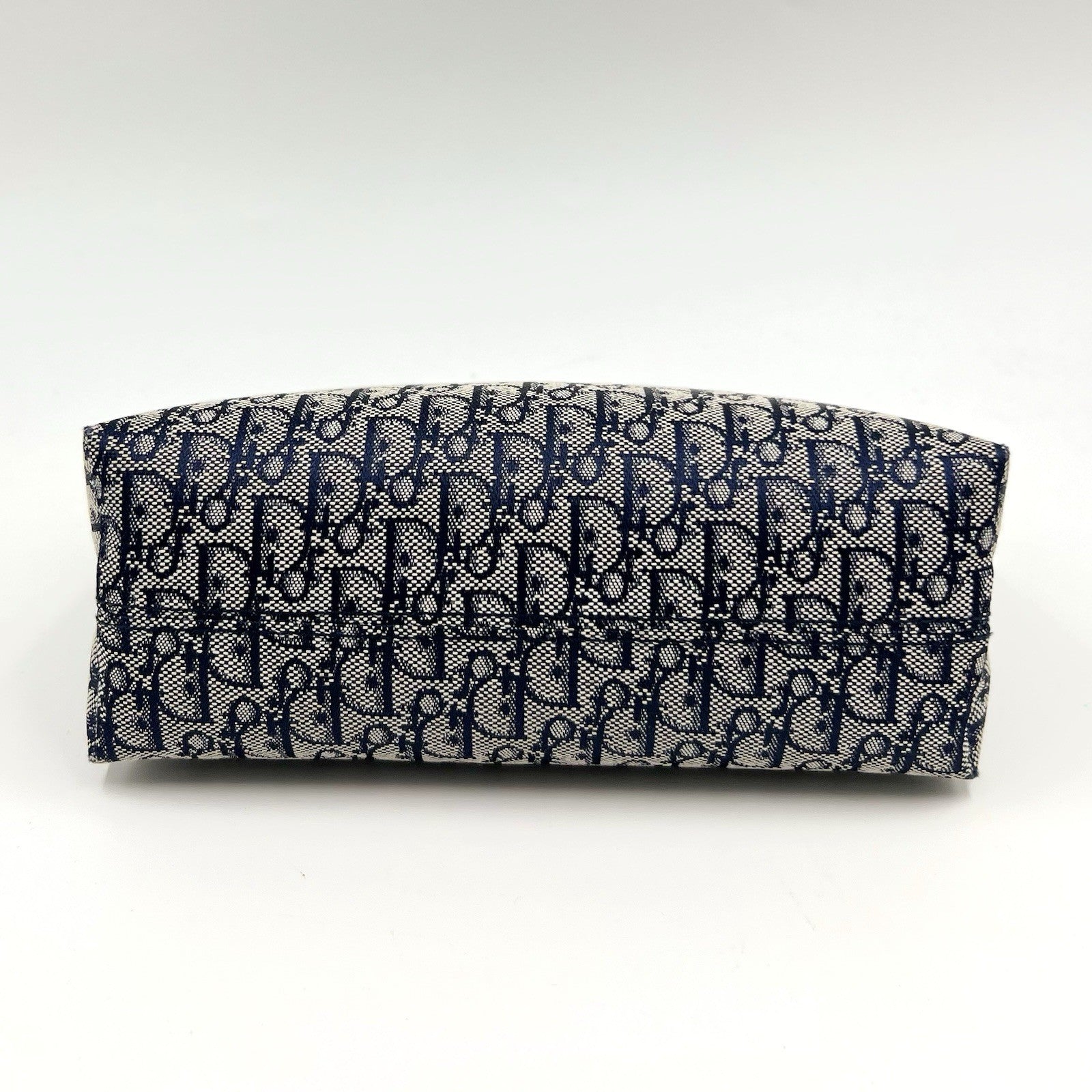 Christian Dior Trotter Mini Pouch Clutch Bag - Navy, Canvas