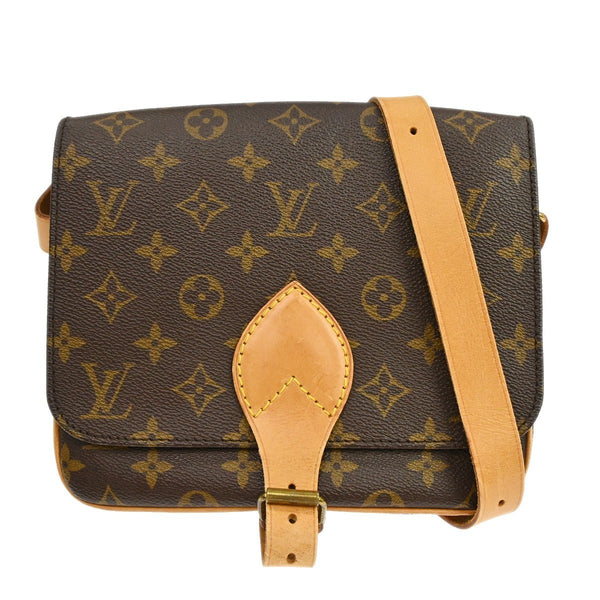 Louis Vuitton Cartouchiere MM Shoulder Bag - Brown, Monogram Canvas