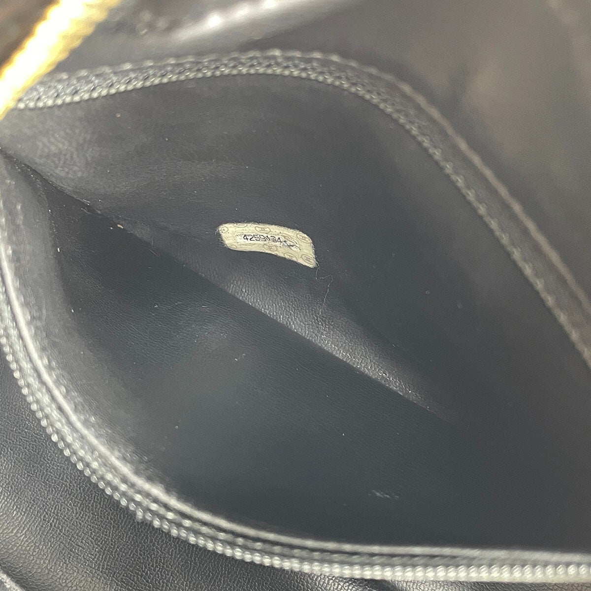 Chanel CC Logos Pouch - Black, CalfSkin Leather