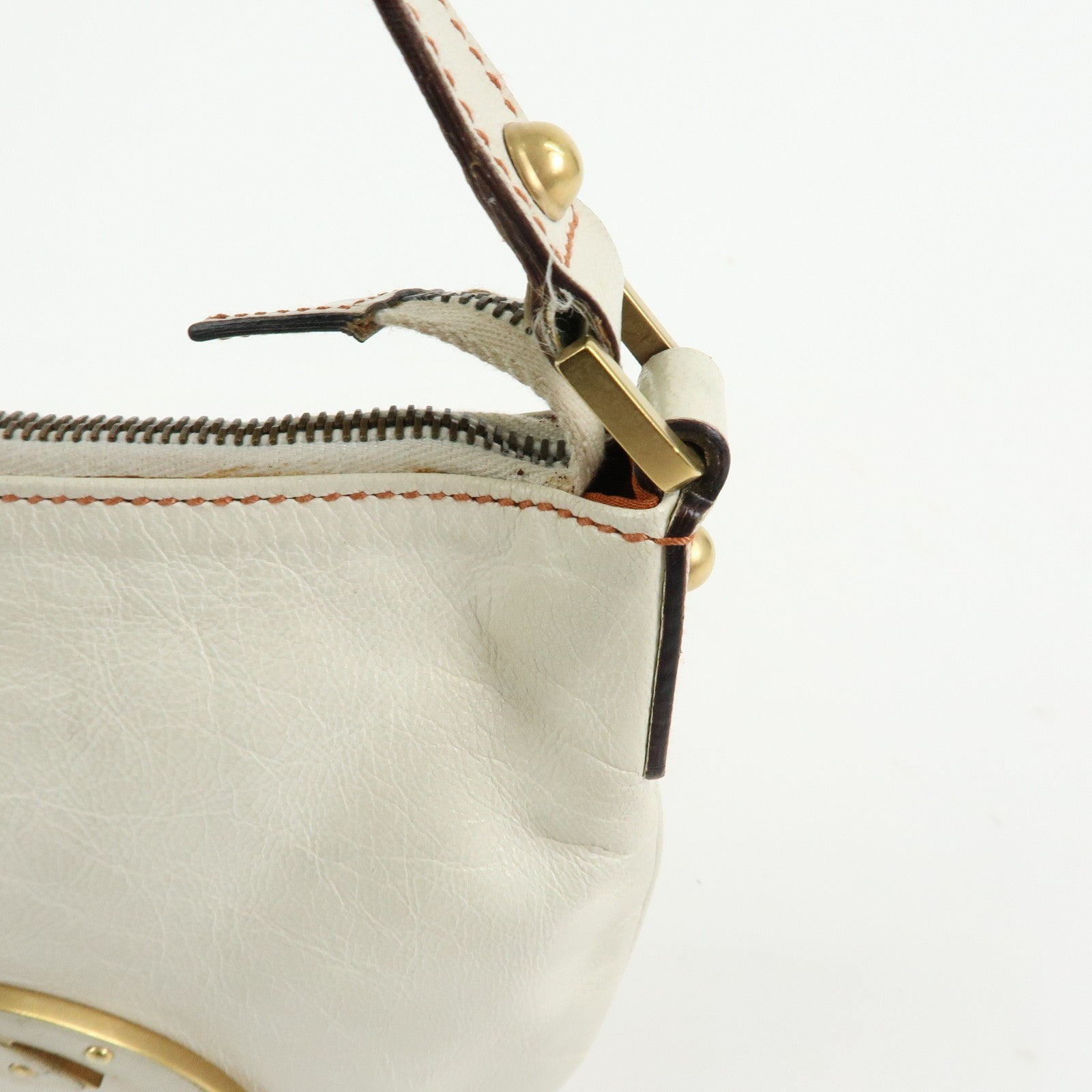 Gucci Hand Bag - Ivory, Leather 