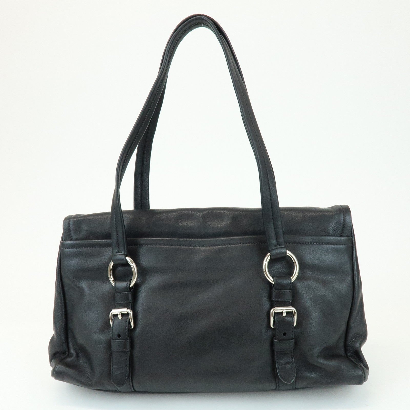 Prada Shoulder Bag - Black, Calf Leather