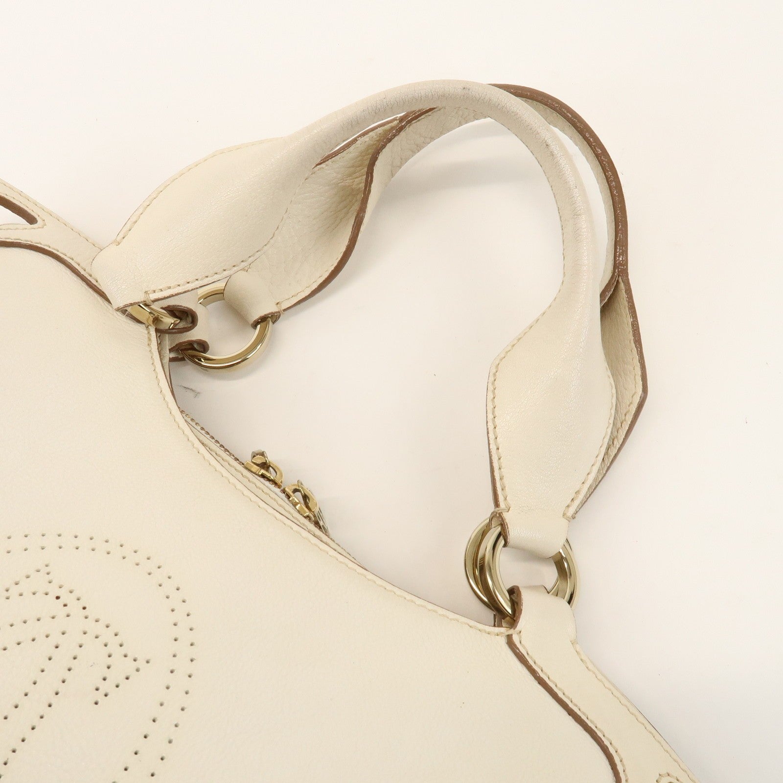 Cartier Must Line Marcello 2Way Hand Bag - White, Leather