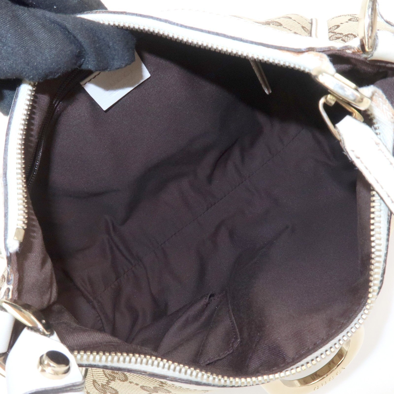 Gucci Abbey Shoulder Bag - Beige White, GG Canvas Leather