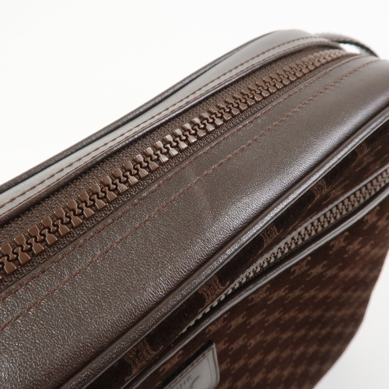 Celine Macadam Shoulder Bag - Brown, Suede Leather