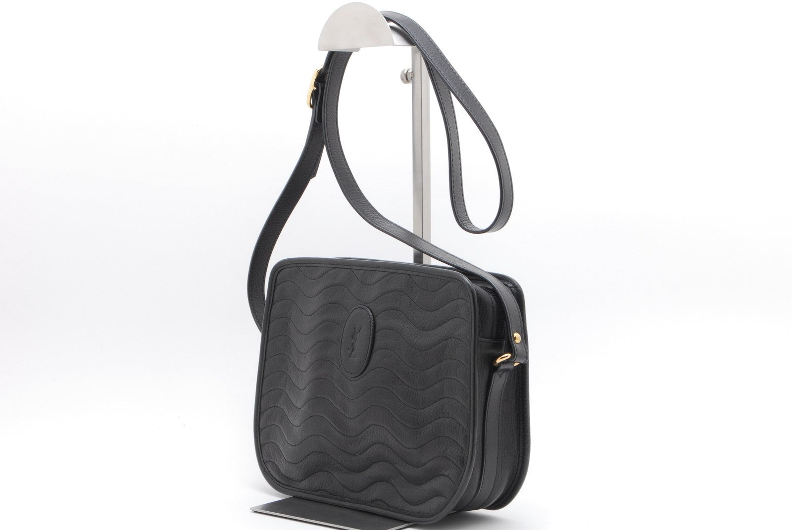 Saint Laurent Yves Shoulder Bag - Black, Leather 