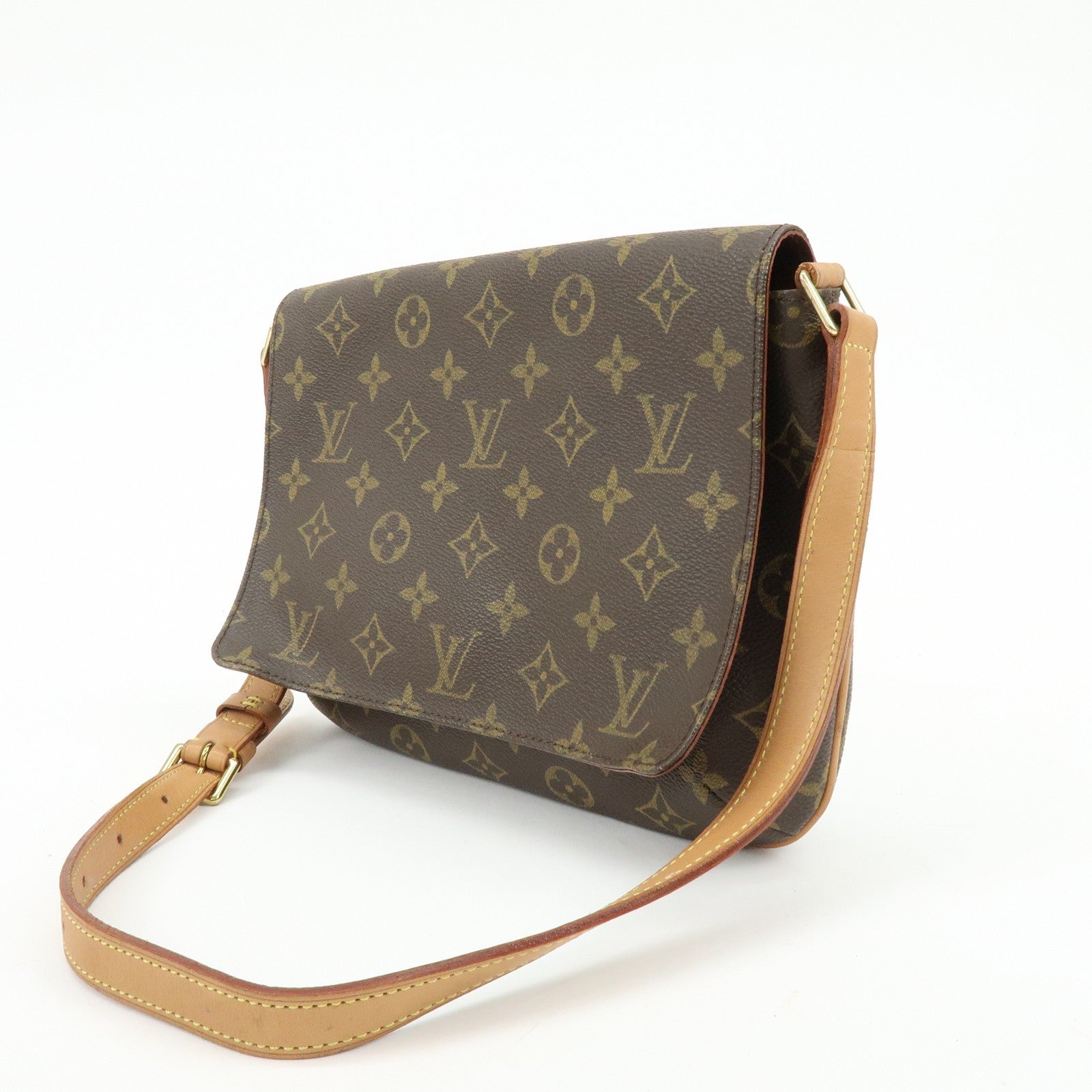 Louis Vuitton Monogram Musette Tango Shoulder Bag - Brown, Monogram Canvas