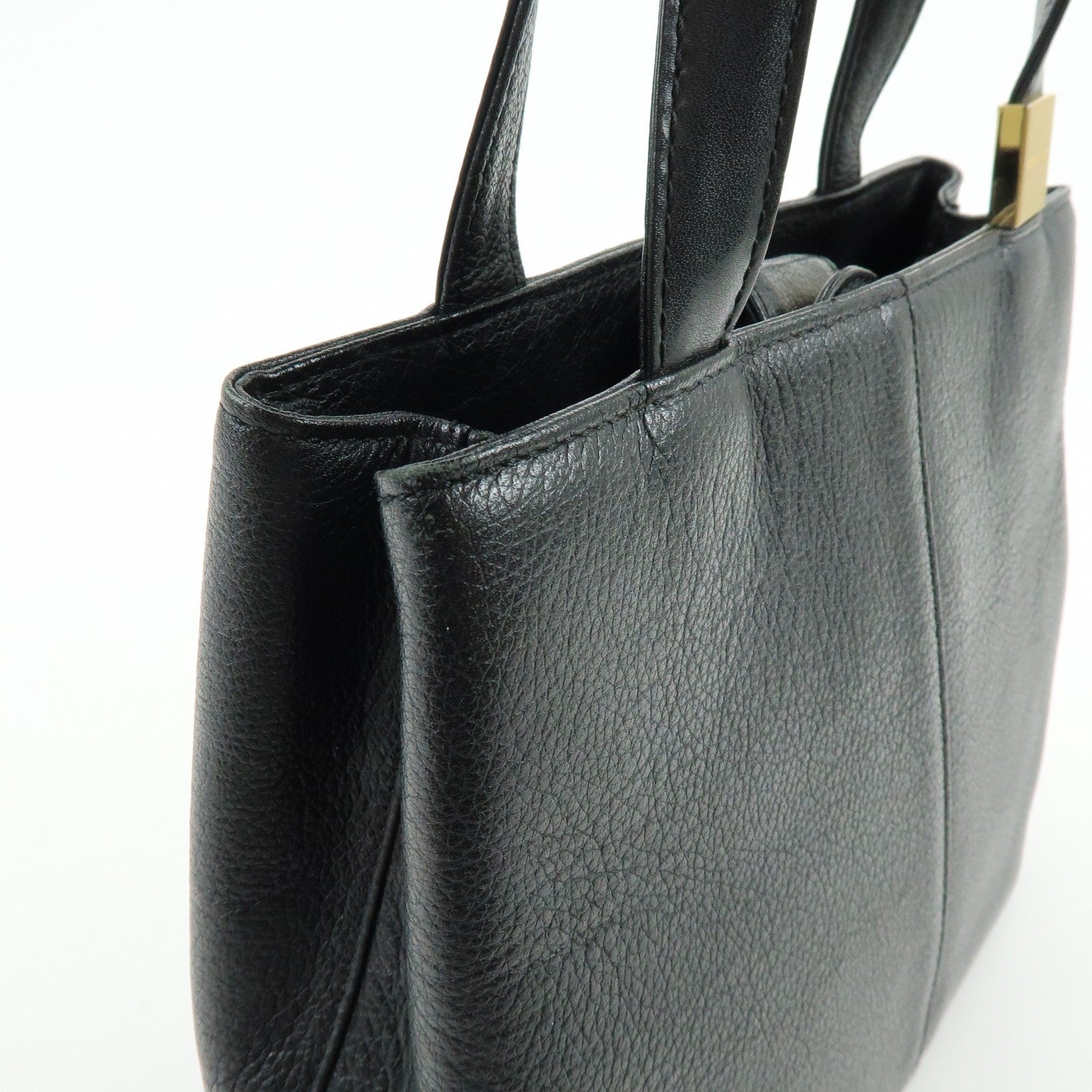 Burberry Mini Hand Bag - Black, Leather