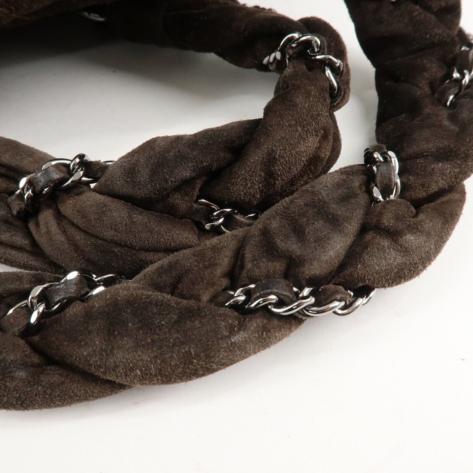 Chanel Matelasse Suede Boston Bag - Brown, Suede