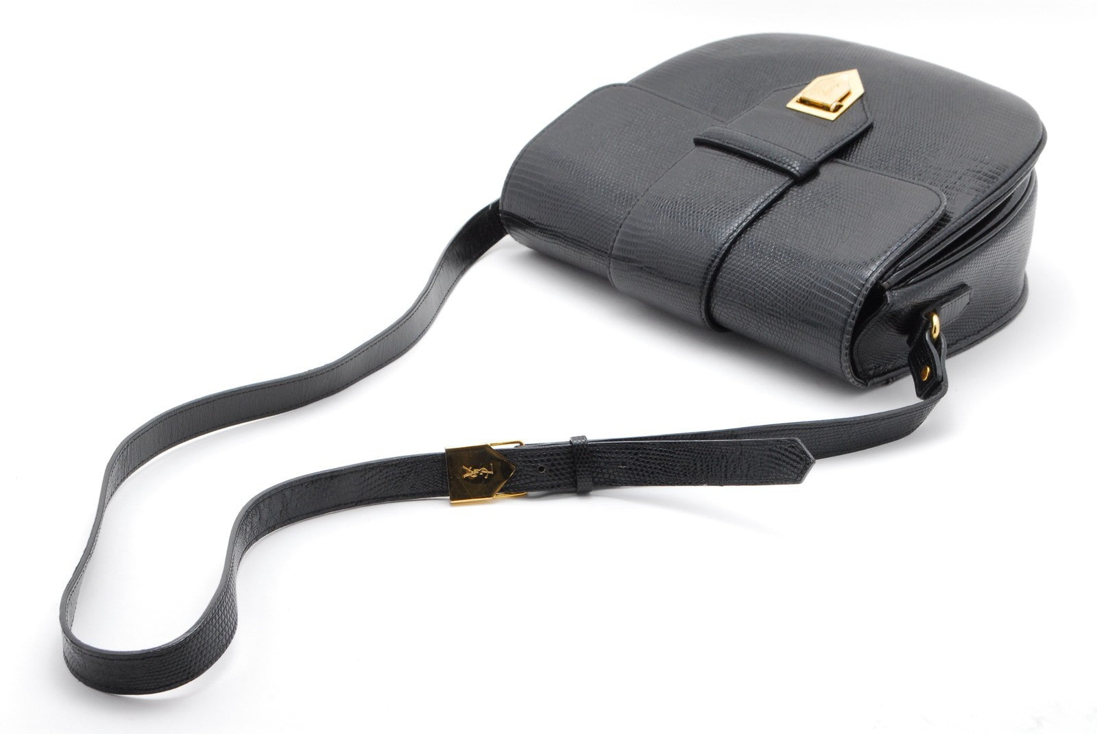 Saint Laurent Yves Shoulder Bag - Black, Leather 