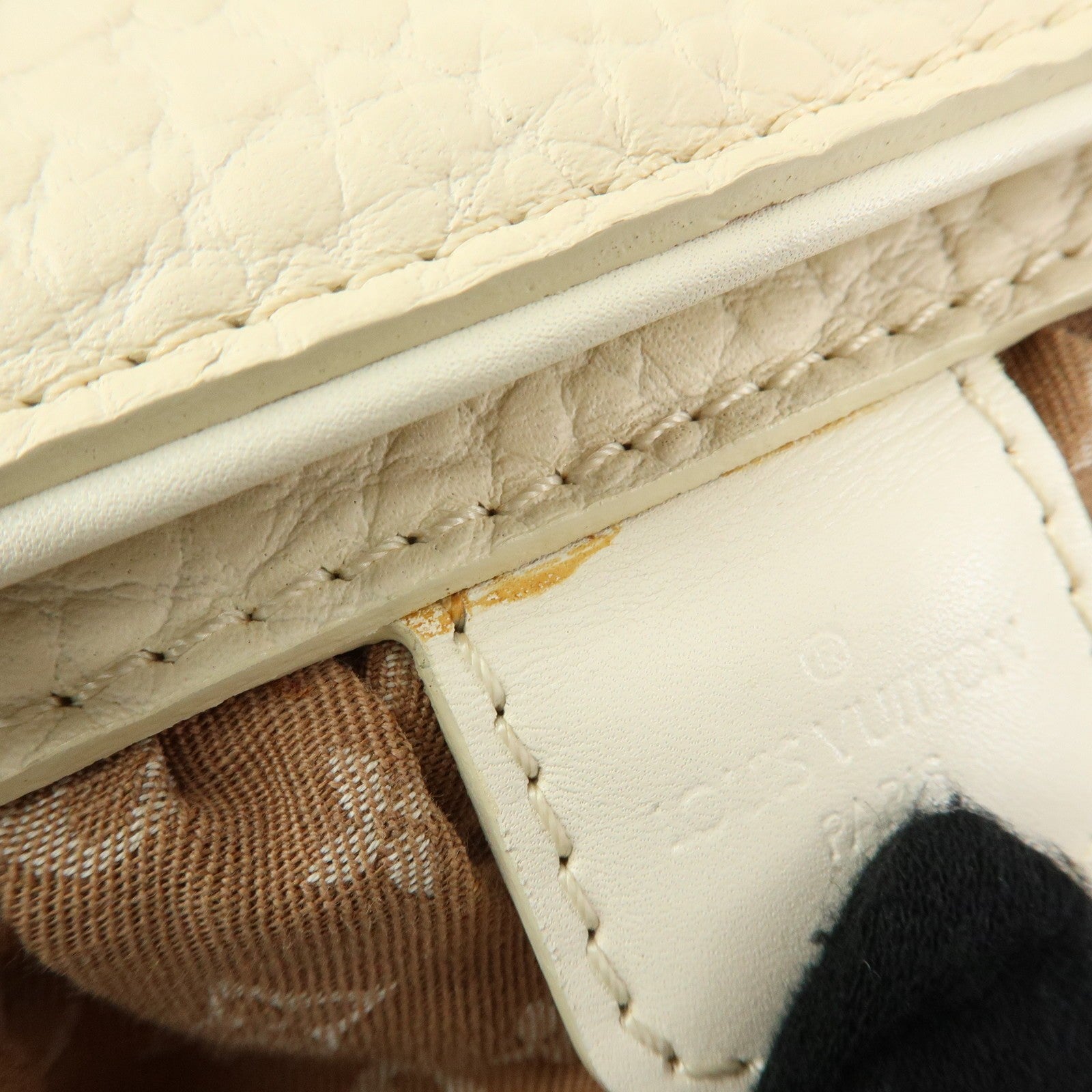Louis Vuitton Hand Bag - Camel, Monogram Mini Lin Canvas