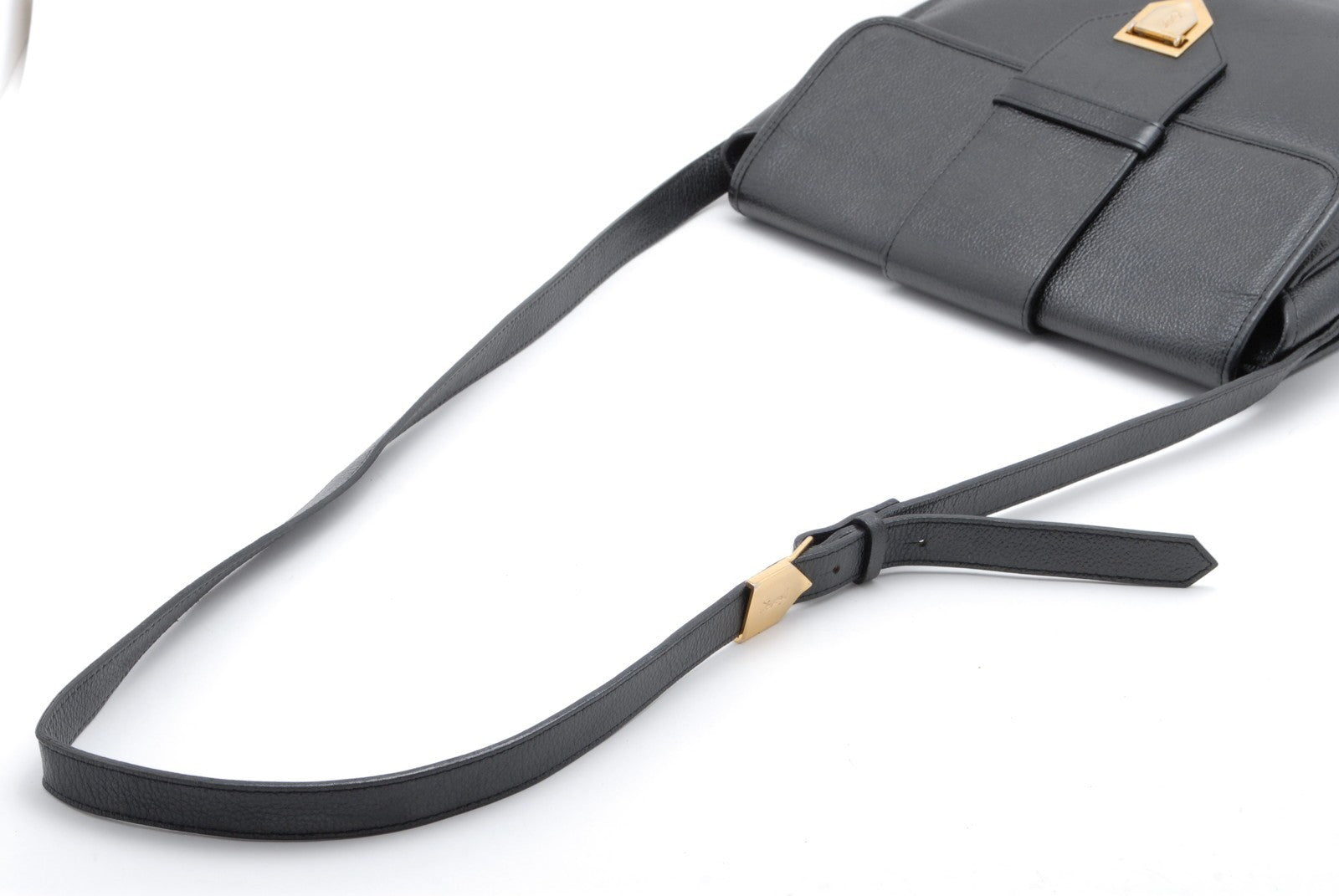 Saint Laurent Cassandra Crossbody Bag - Black, Leather