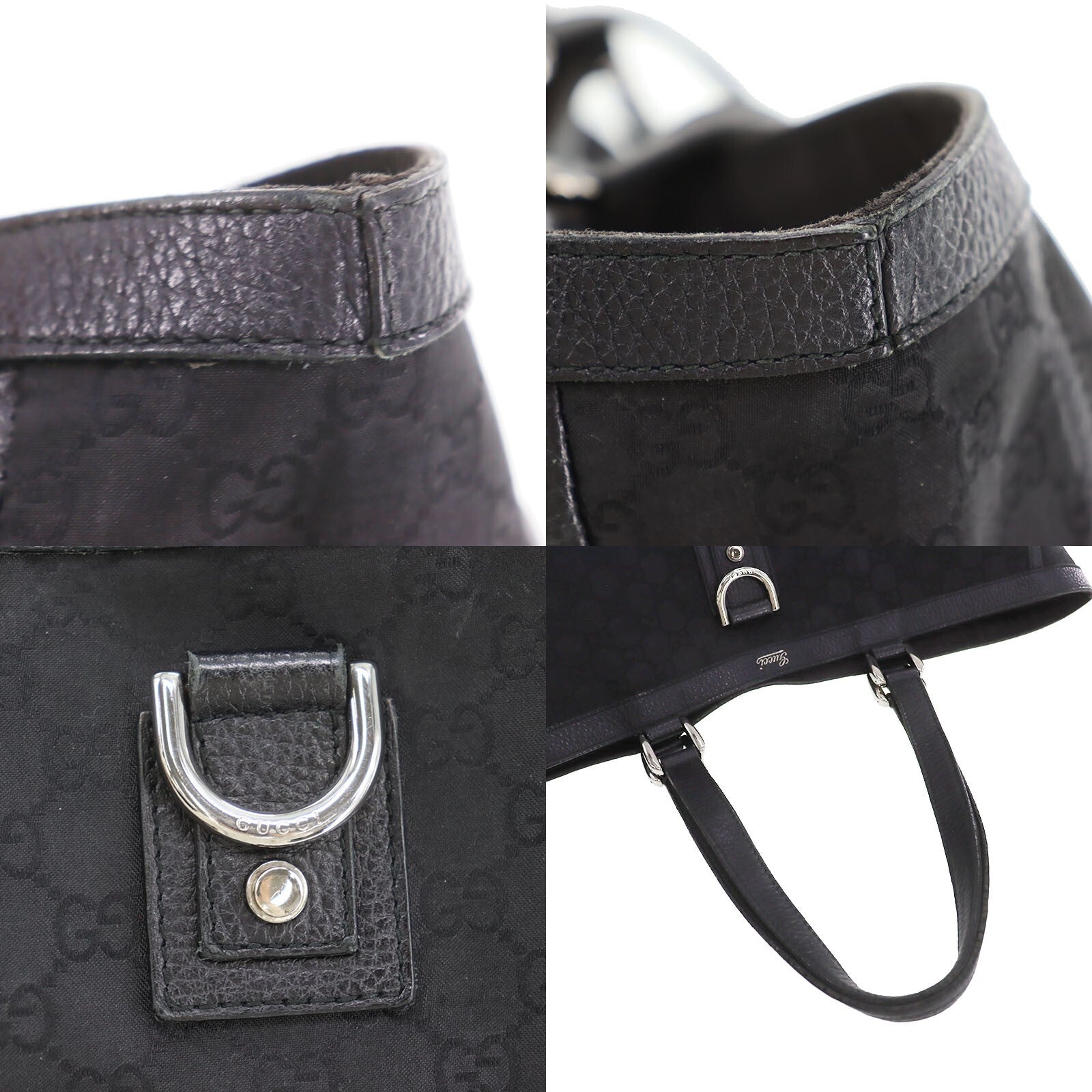 Gucci Abbey Shoulder Tote Bag - Black, Canvas