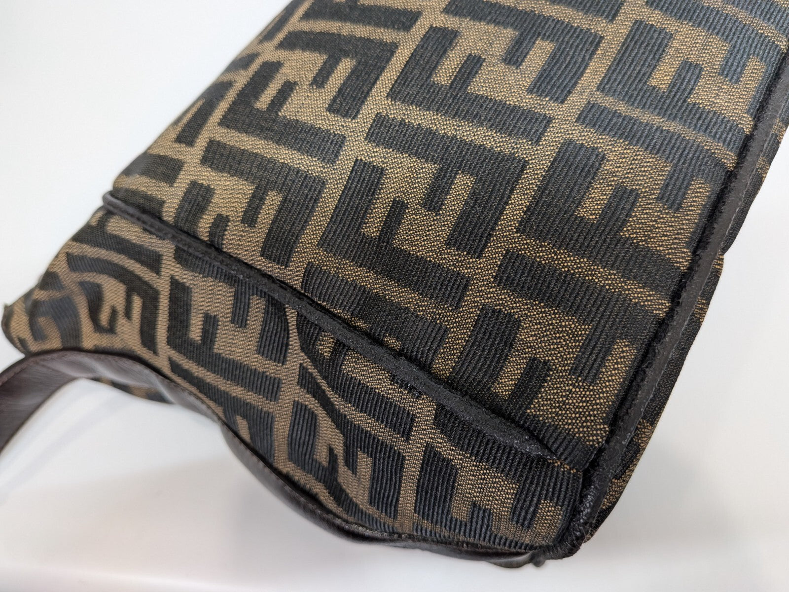 Fendi Zucca Handbag - Brown, Canvas Leather