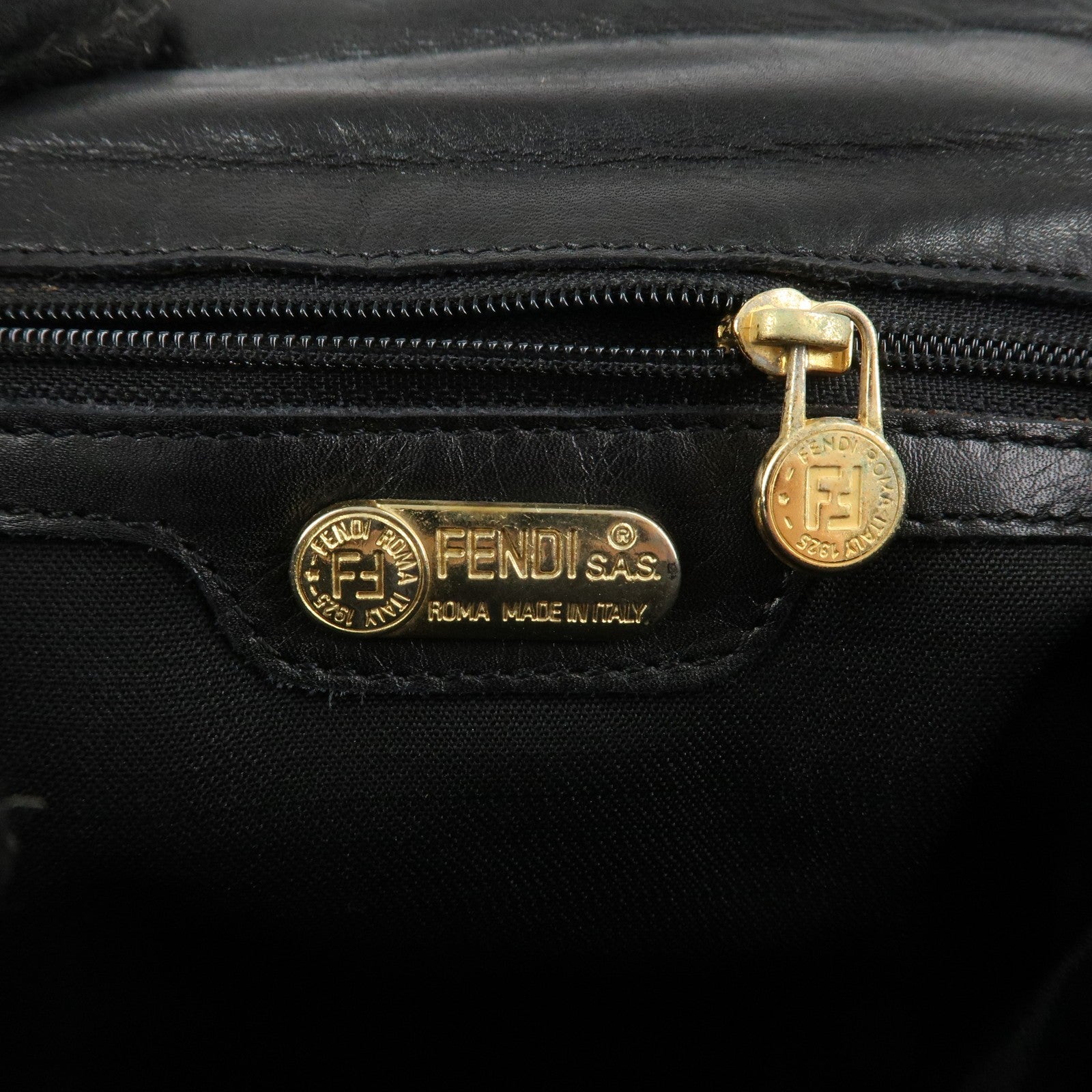 Fendi Hand Bag - Black, Leather