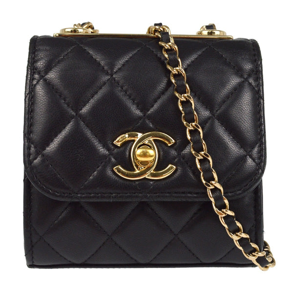 Chanel Pochette XX08111 Shoulder Bag - Black, Lambskin