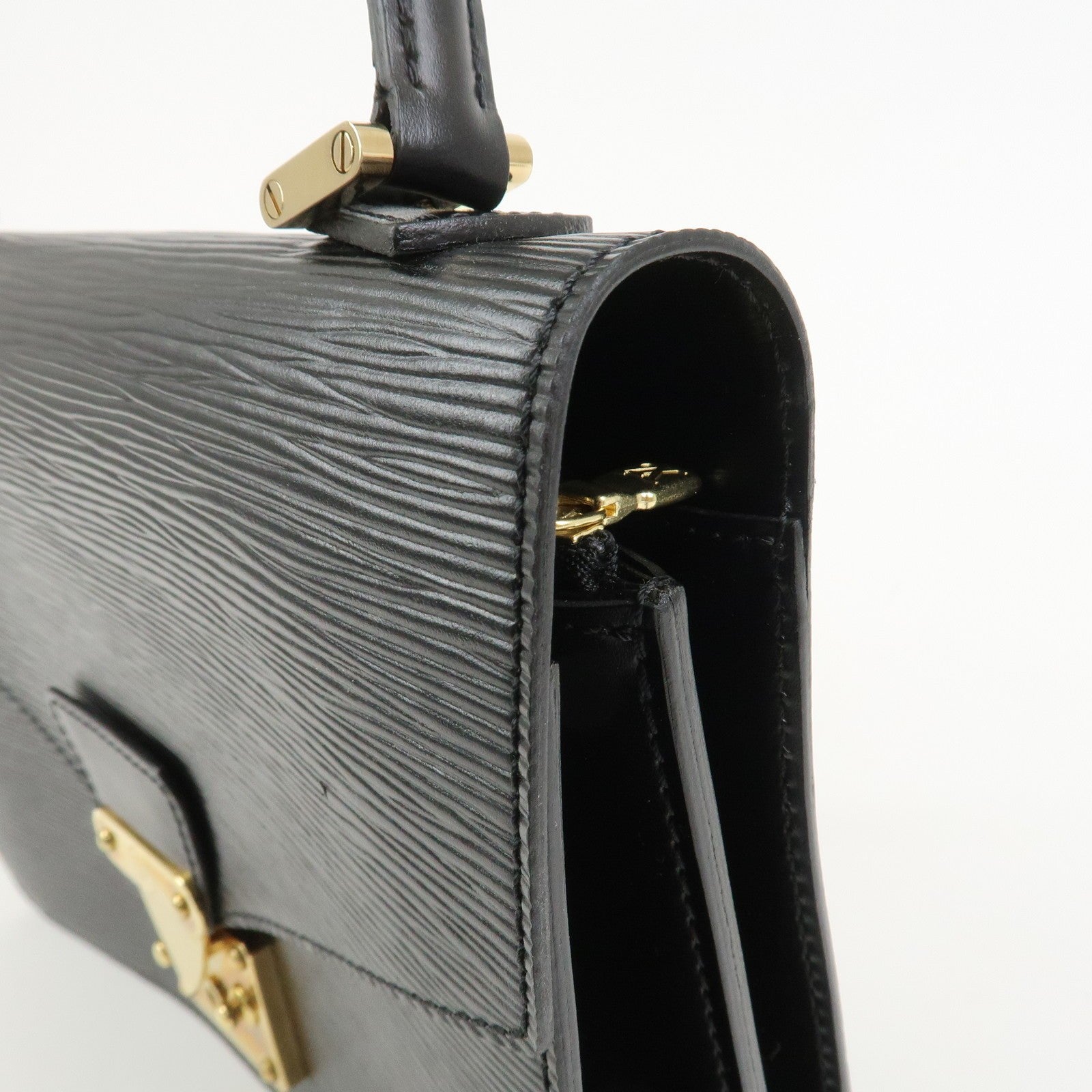 Louis Vuitton Epi Concorde Leather Hand Bag Noir Black