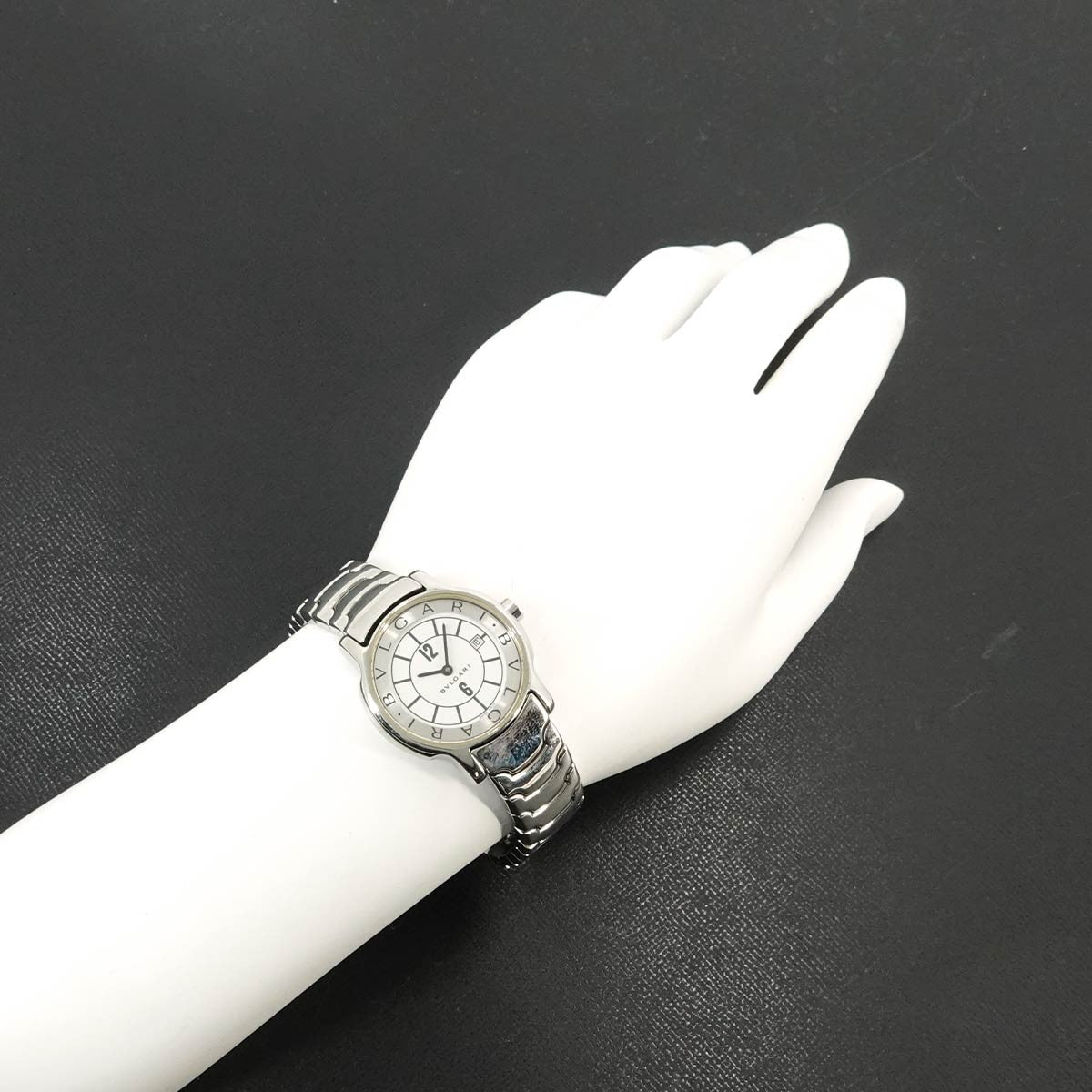 BVLGARI Solo tempo ST29S Watch - White, Stainless steel